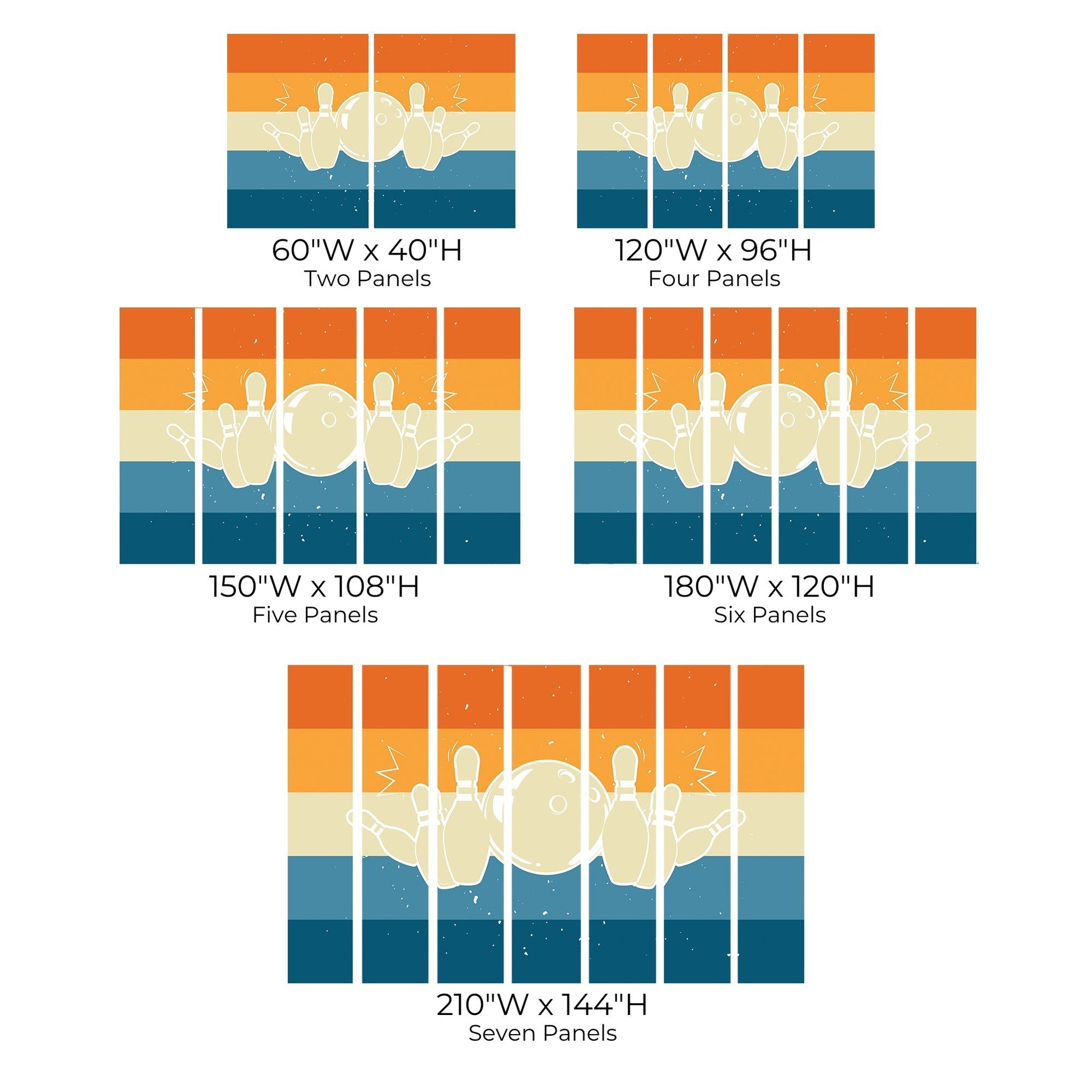 Premium Peel & Stick Wall Mural - Cosmic Bowling