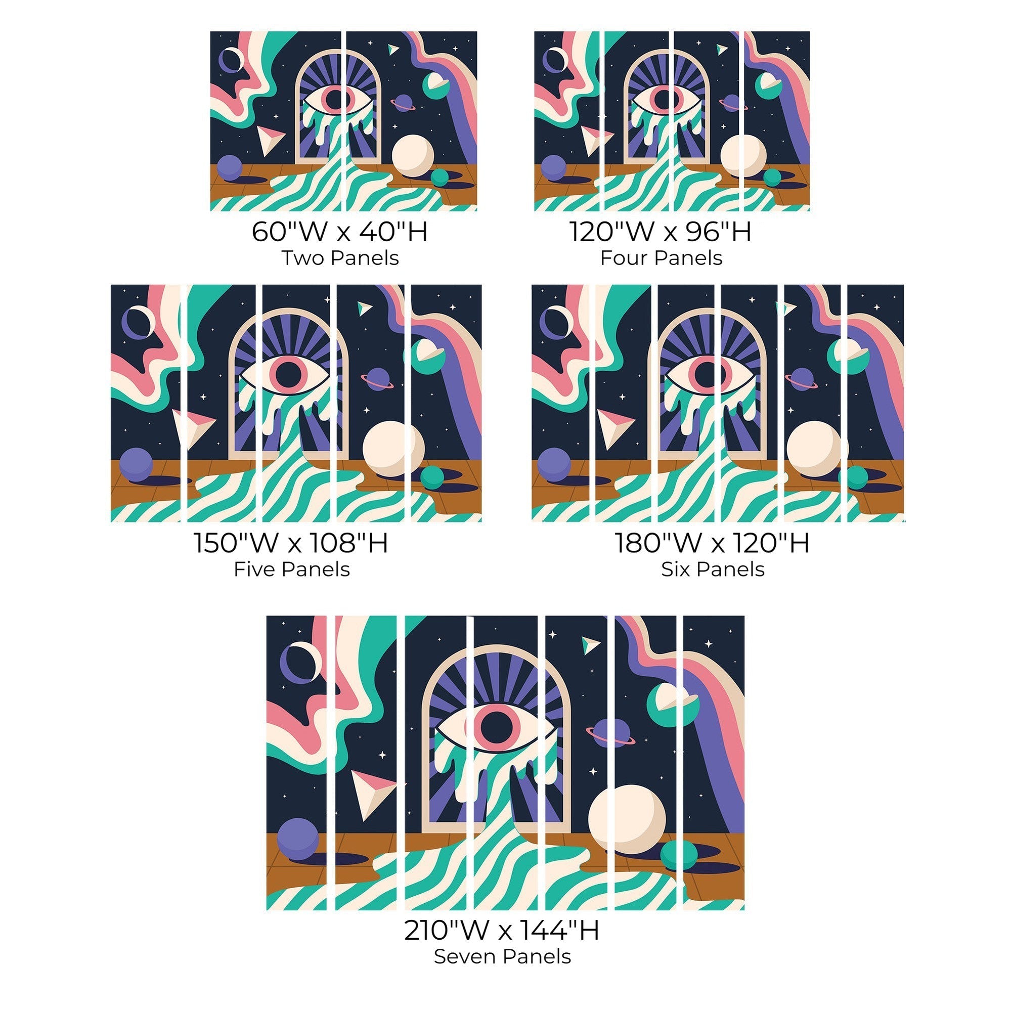 Premium Peel & Stick Wall Mural - Cosmic Eye