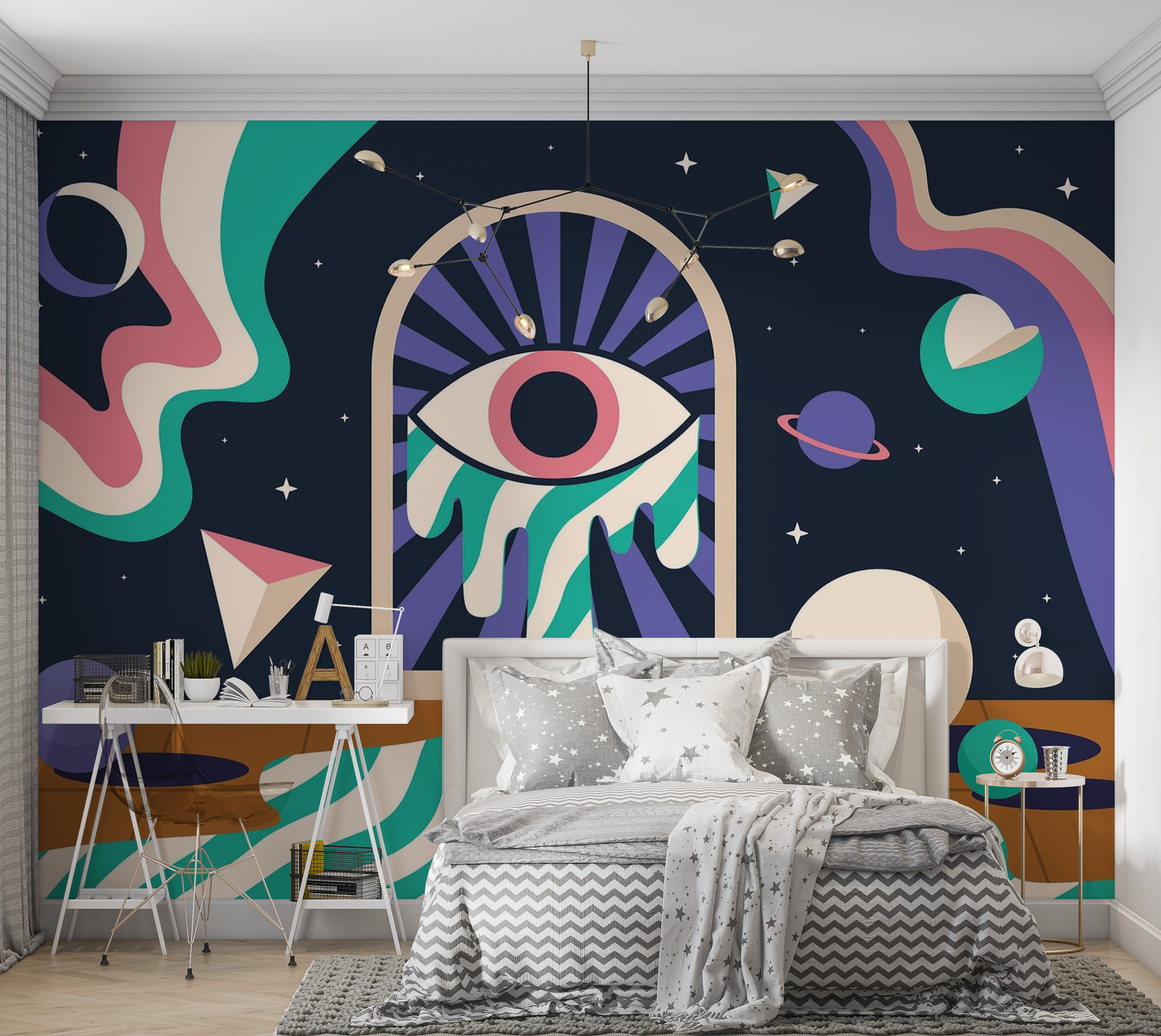 Premium Peel & Stick Wall Mural - Cosmic Eye