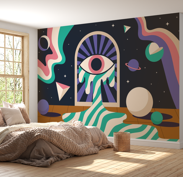 Premium Peel & Stick Wall Mural - Cosmic Eye