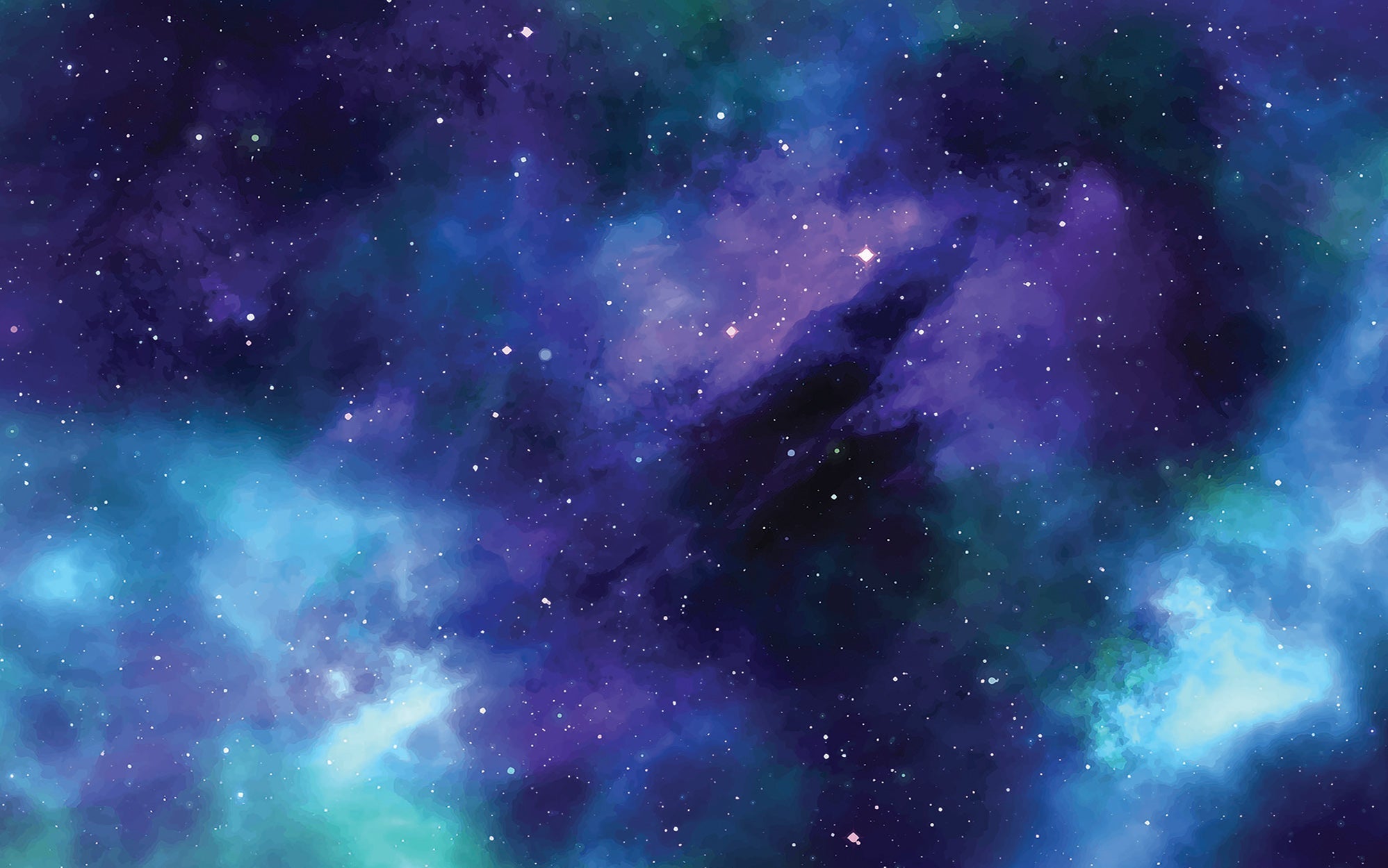 Premium Peel & Stick Wall Mural - Cosmic Space Nebula