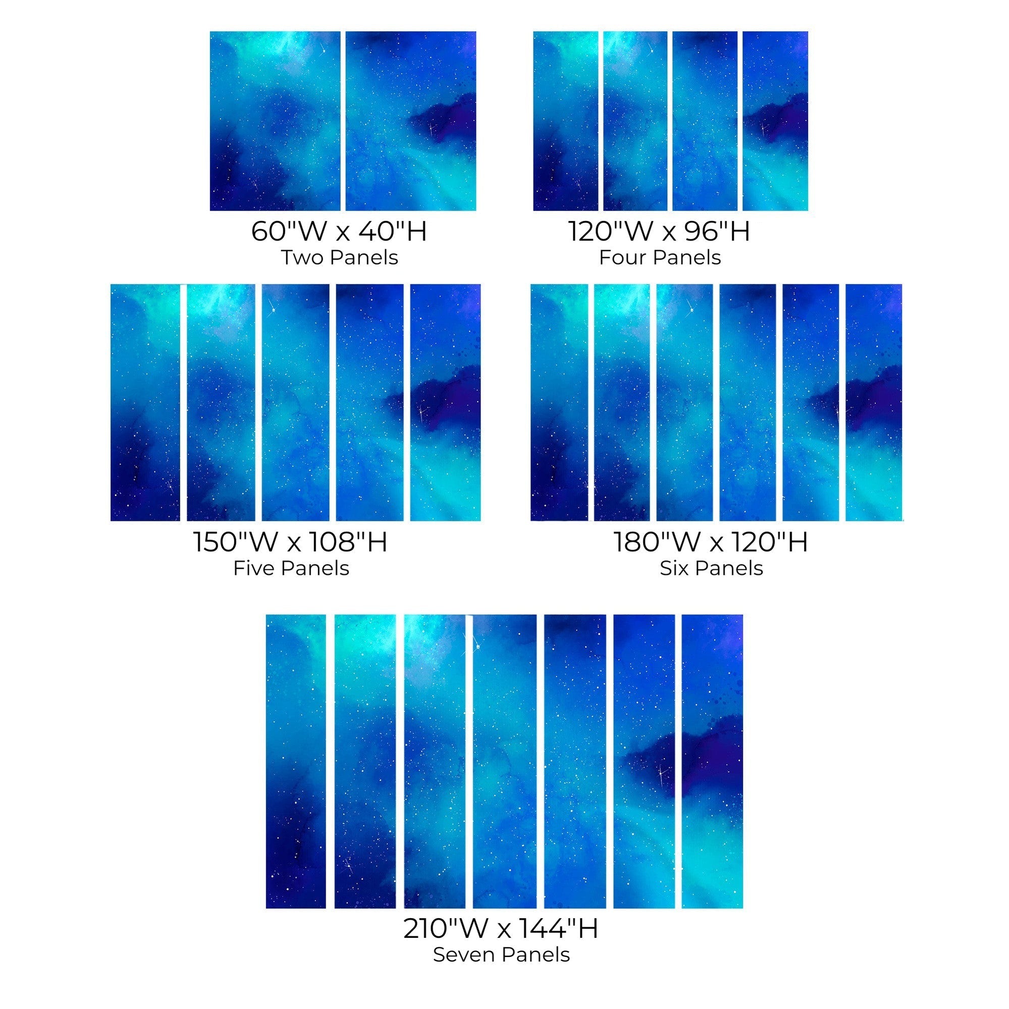 Premium Peel & Stick Wall Mural - Cosmic Space Stars