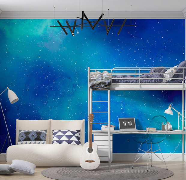 Premium Peel & Stick Wall Mural - Cosmic Space Stars