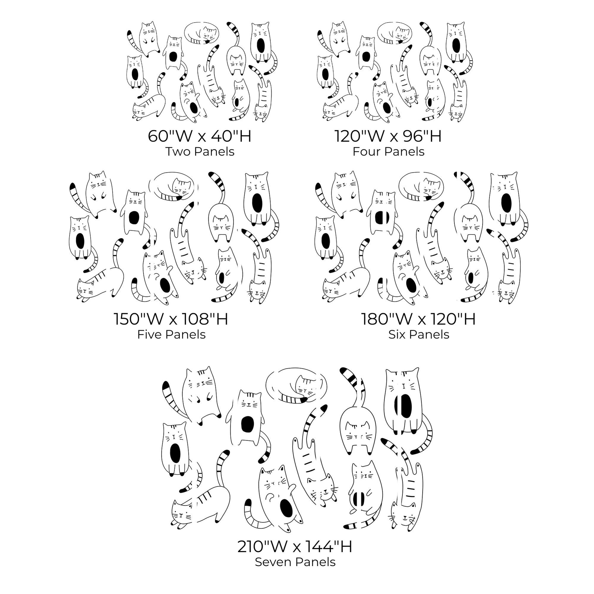 Premium Peel & Stick Wall Mural - Cute Cats