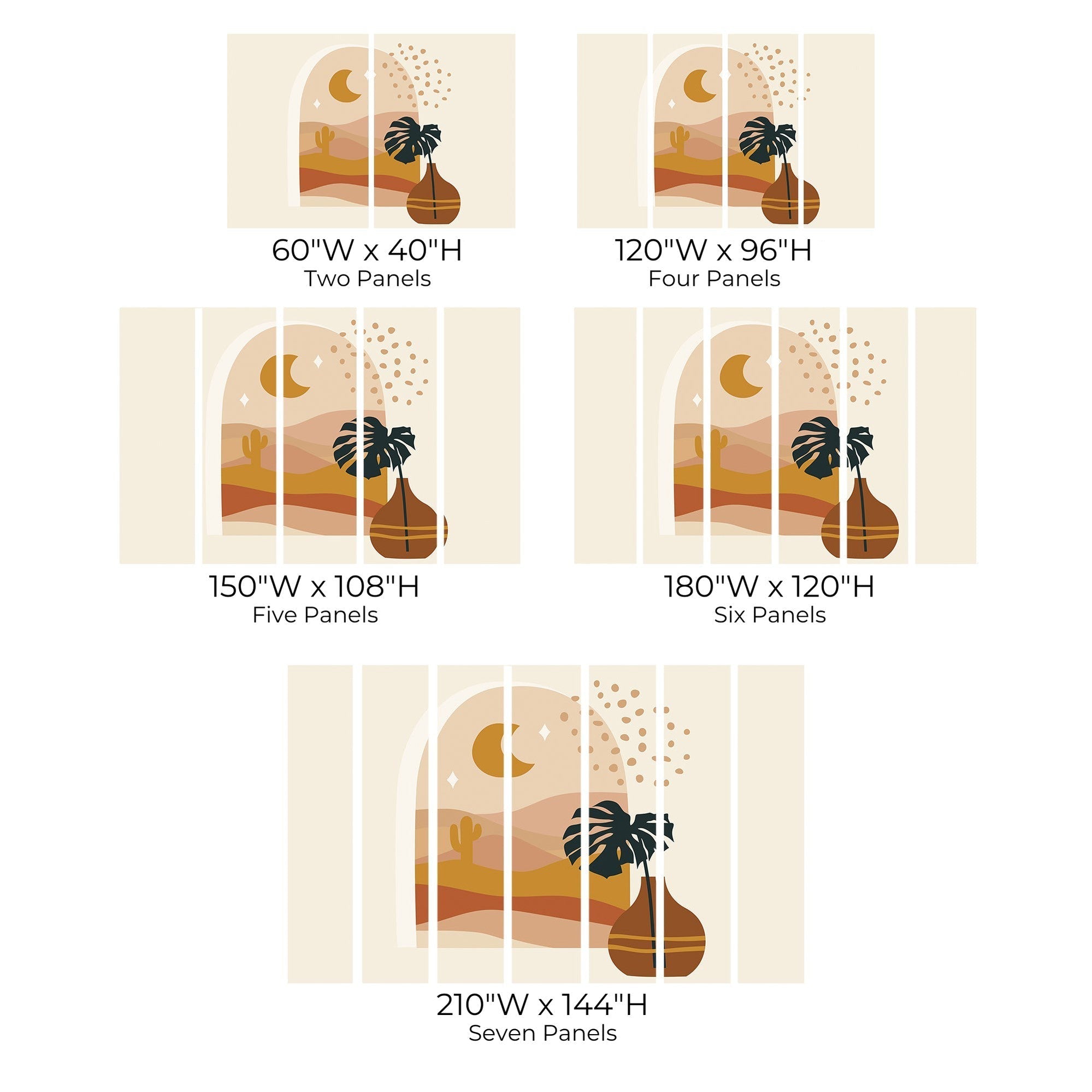 Premium Peel & Stick Wall Mural - Desert Window View