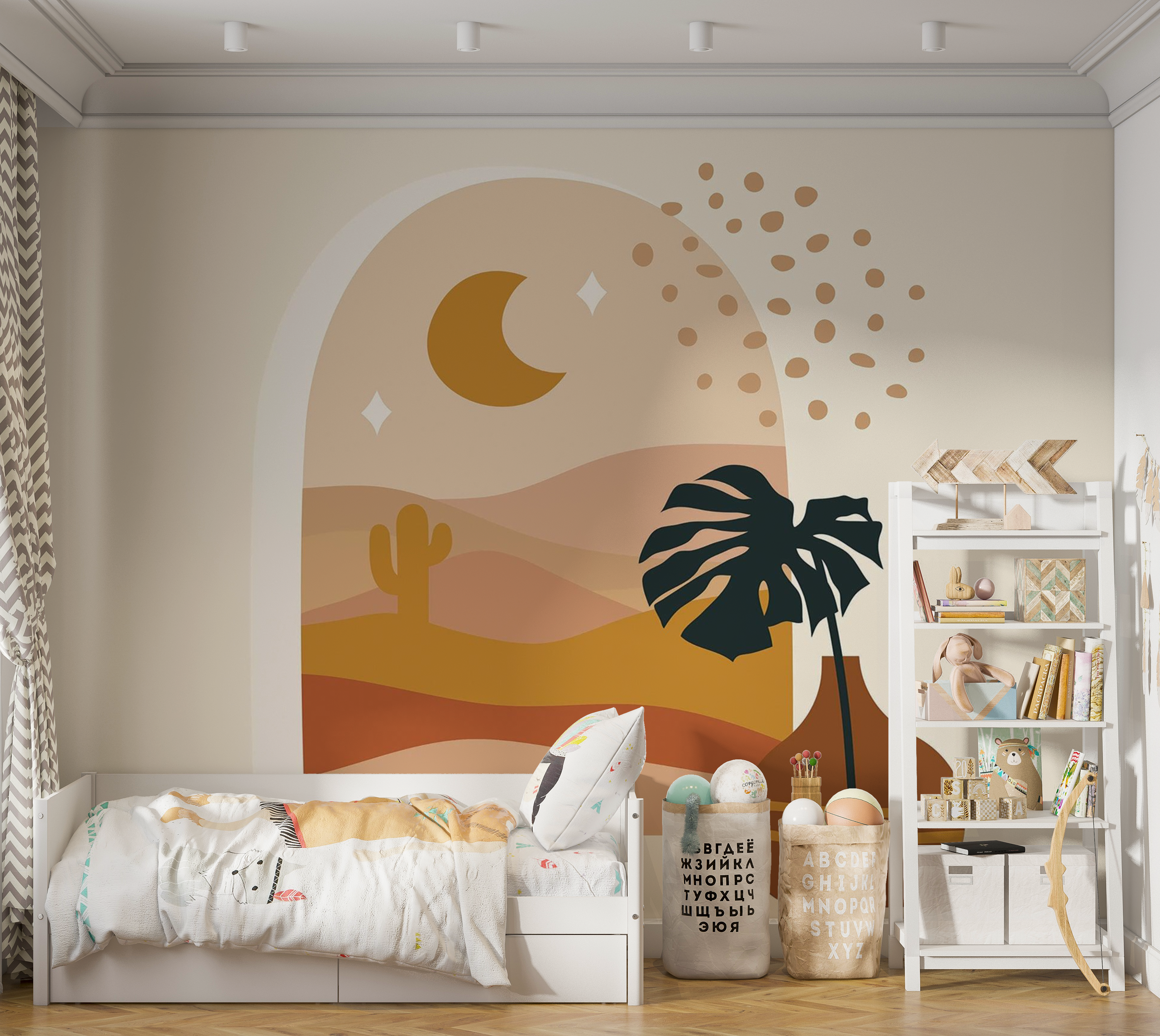 Premium Peel & Stick Wall Mural - Desert Window View