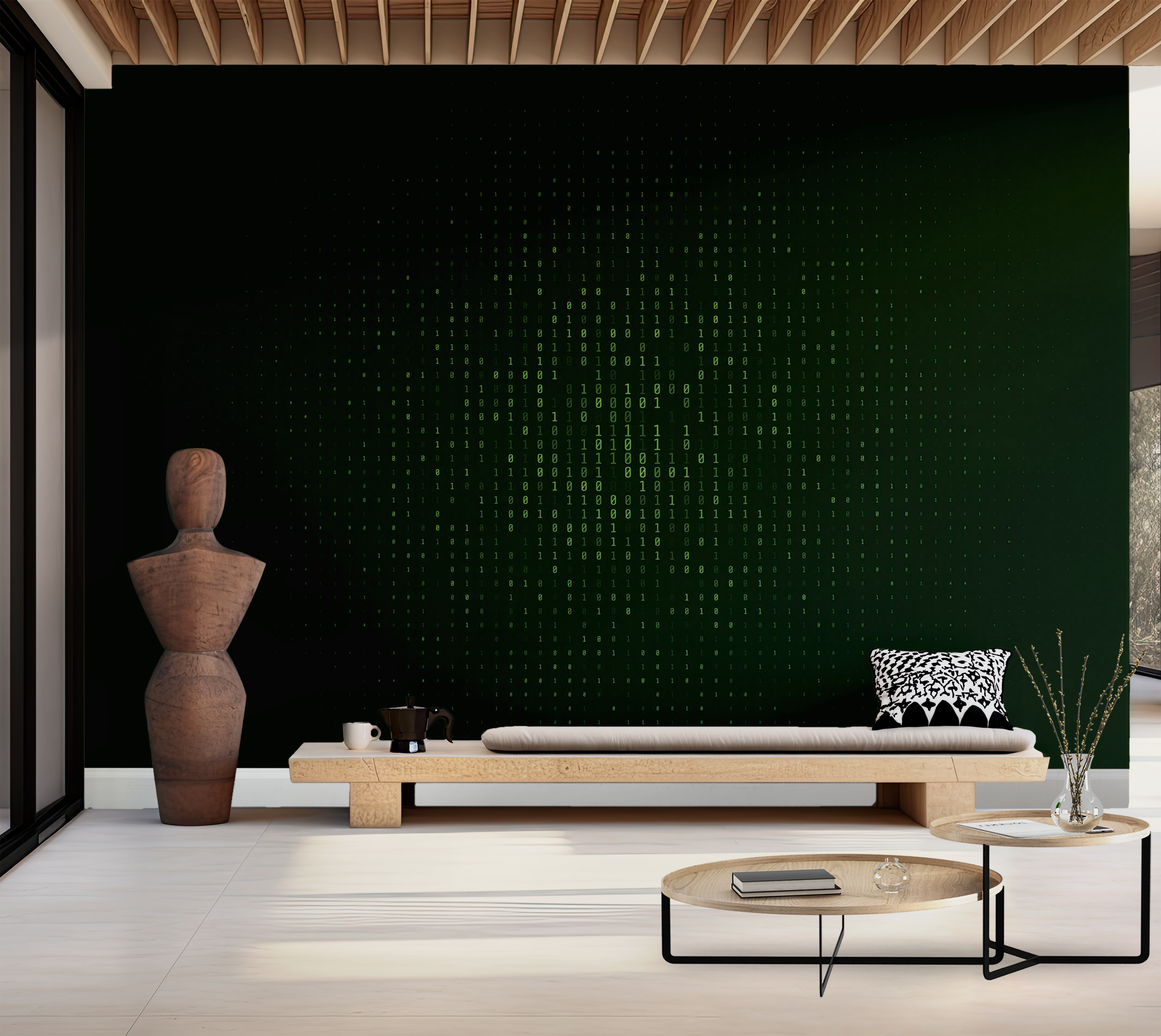 Premium Peel & Stick Wall Mural - Digital Matrix