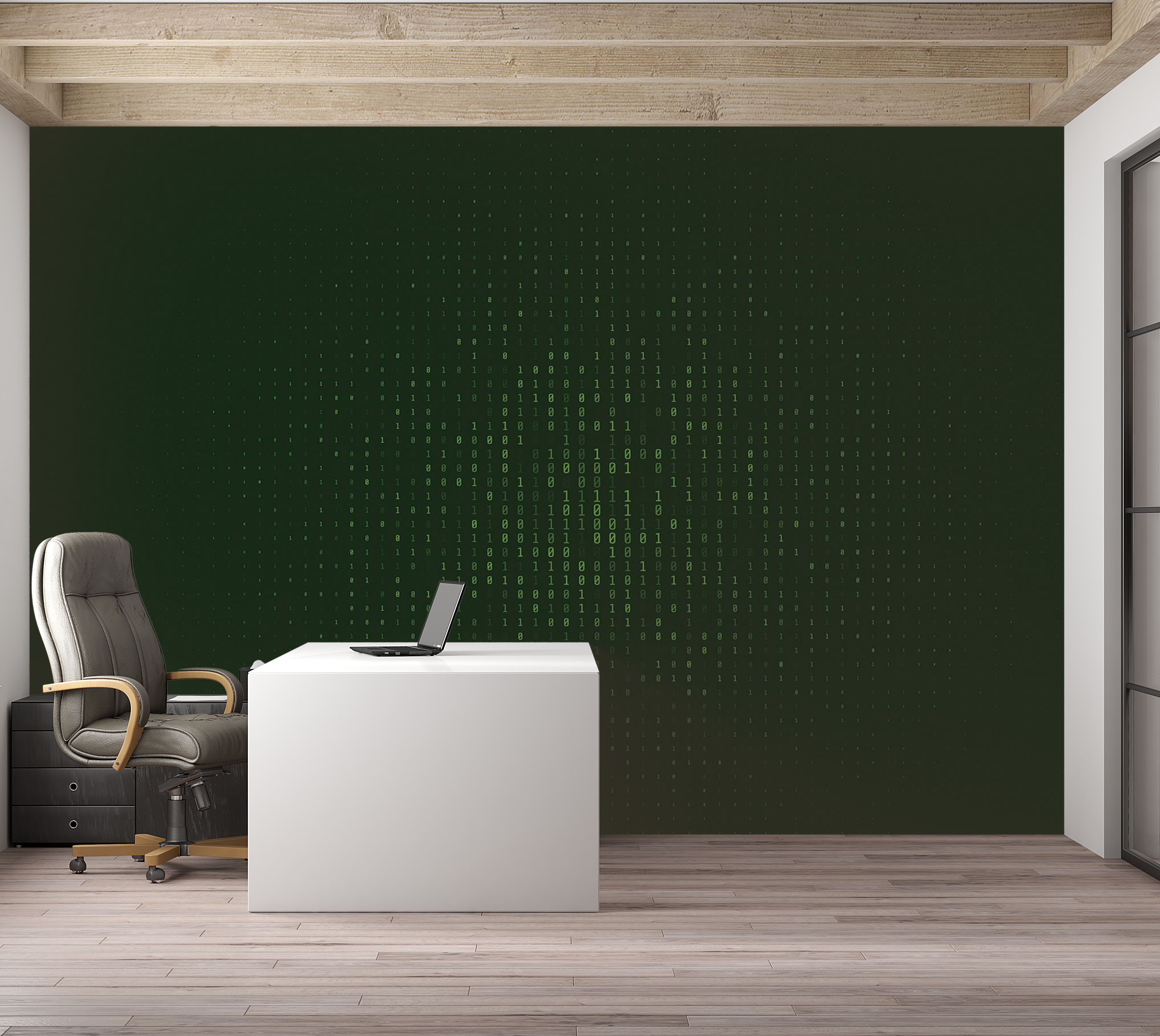 Premium Peel & Stick Wall Mural - Digital Matrix