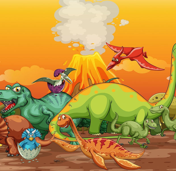 Premium Peel & Stick Wall Mural - Dinosaur Adventure