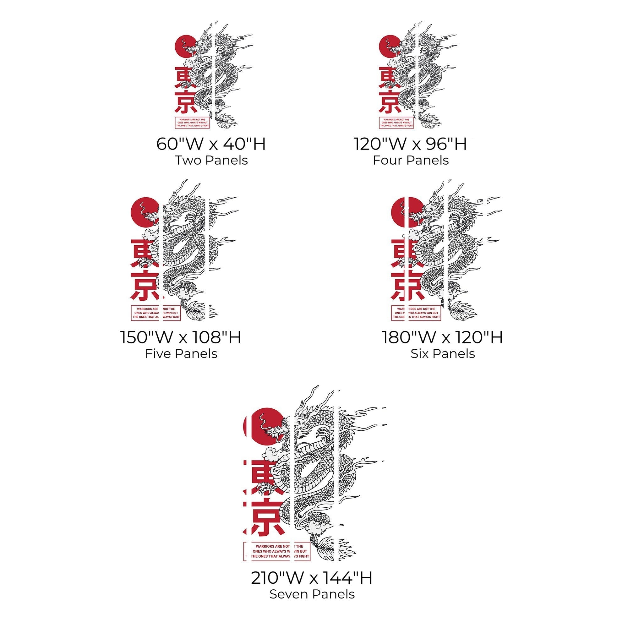 Premium Peel & Stick Wall Mural - Dragon and Sun