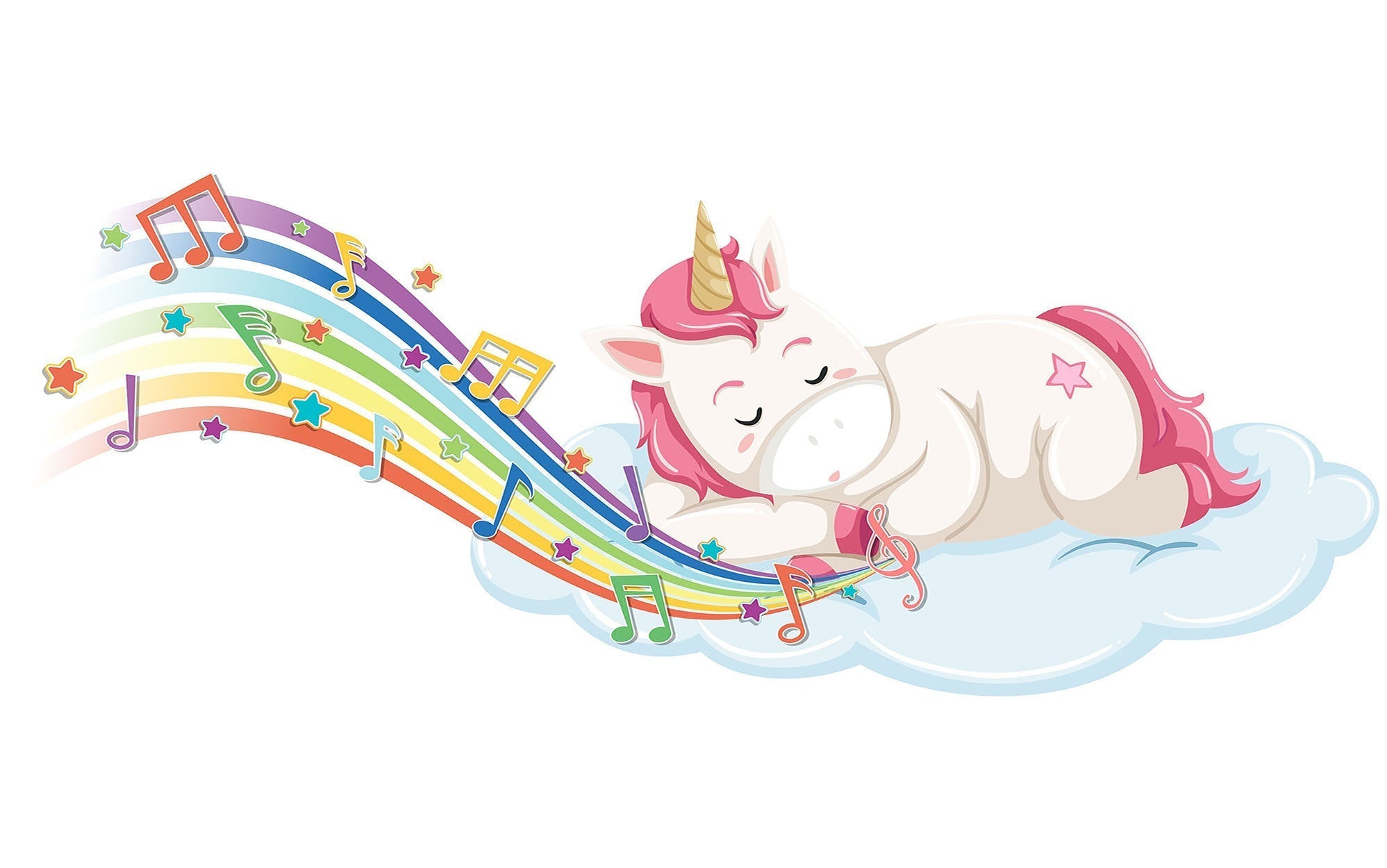 Premium Peel & Stick Wall Mural - Dreamy Unicorn