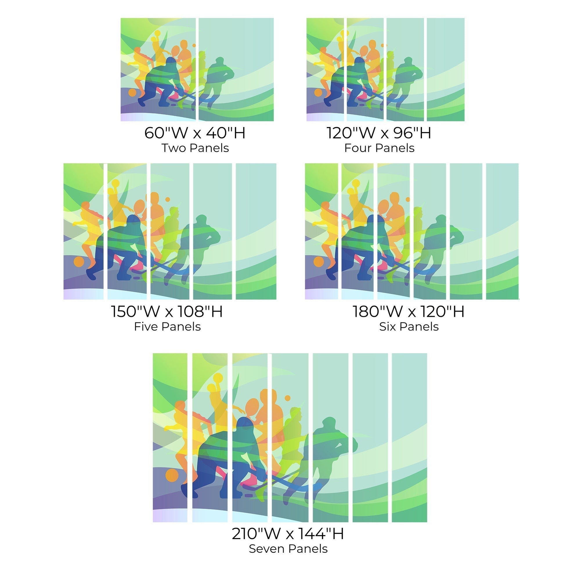 Premium Peel & Stick Wall Mural - Dynamic Sports Action