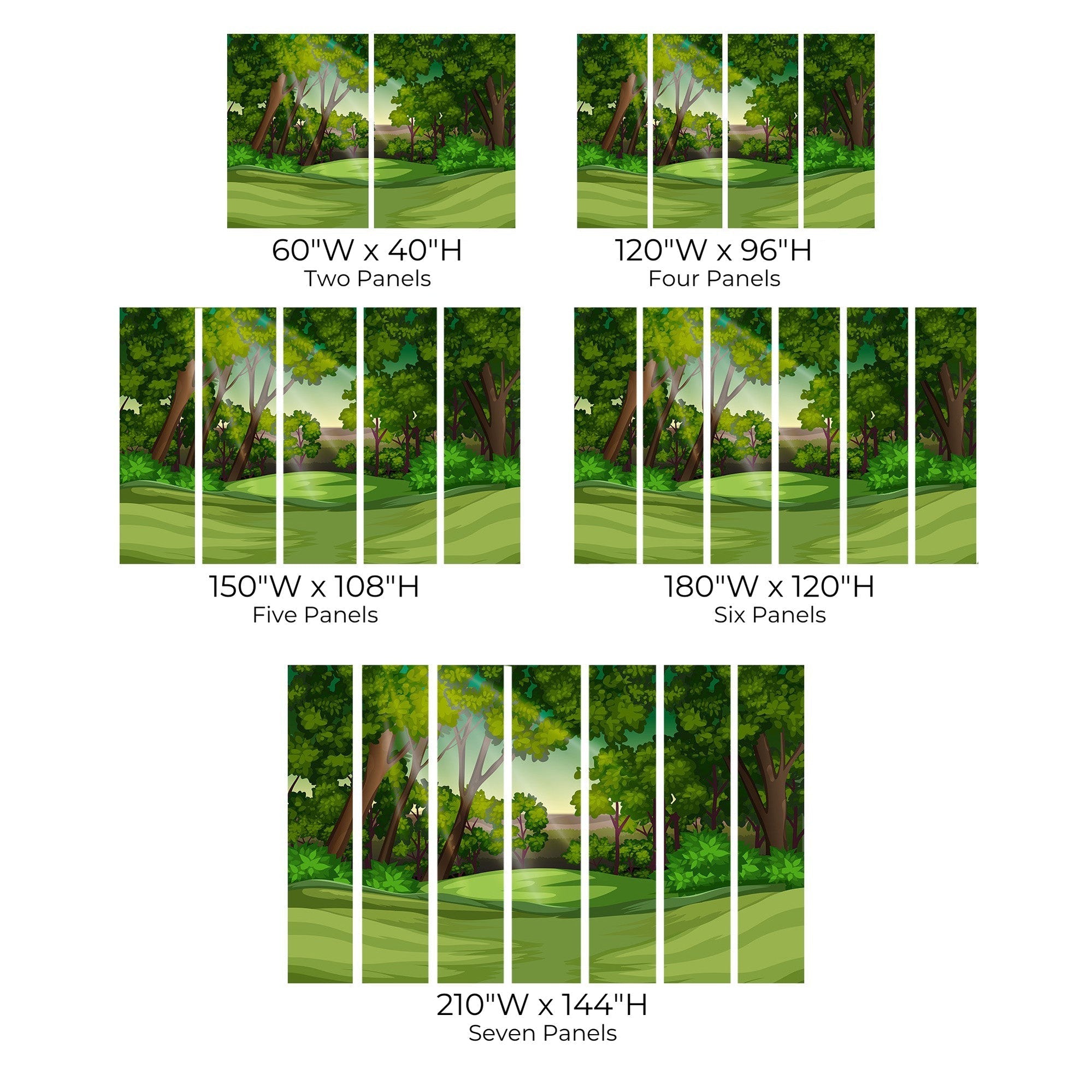 Premium Peel & Stick Wall Mural - Enchanted Forest