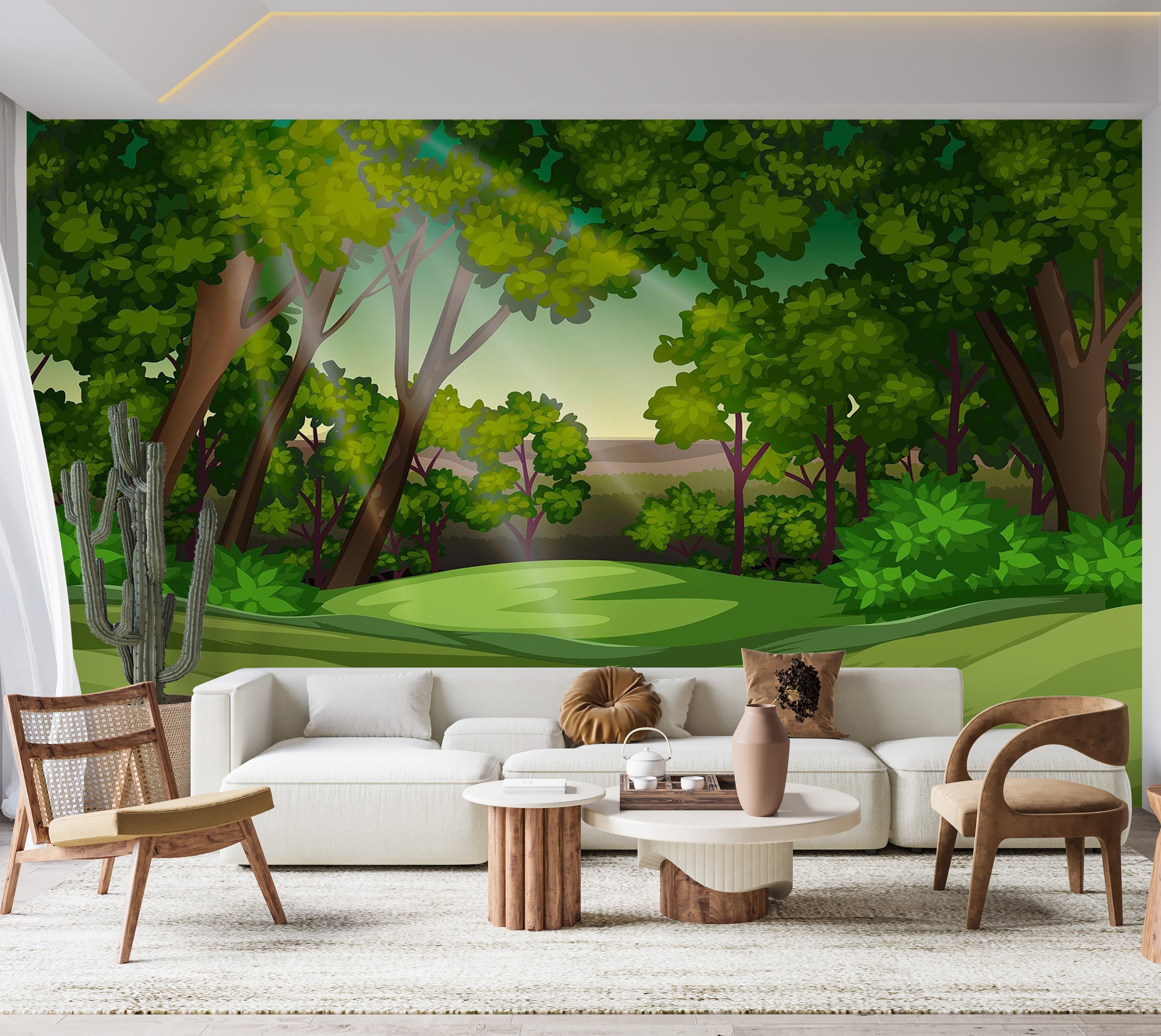Premium Peel & Stick Wall Mural - Enchanted Forest