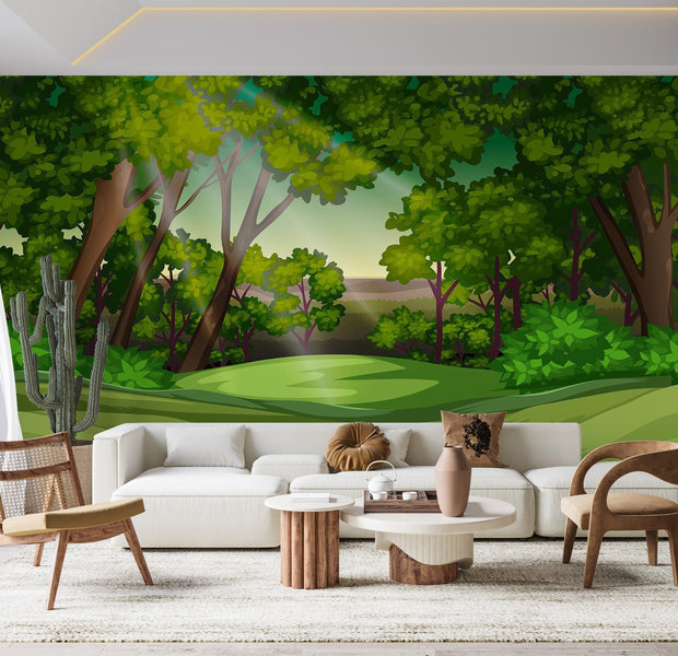 Premium Peel & Stick Wall Mural - Enchanted Forest