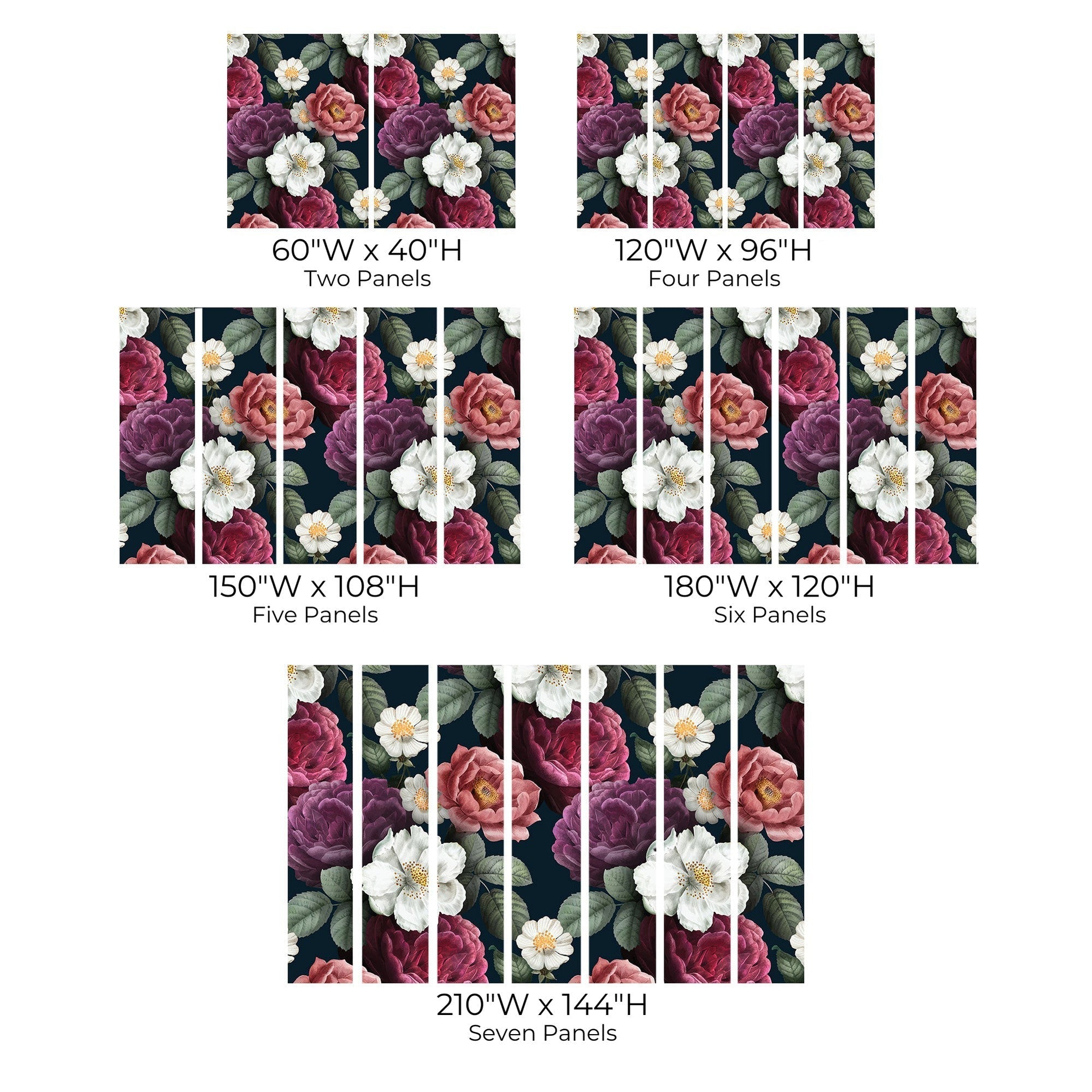 Premium Peel & Stick Wall Mural - Floral Blossom