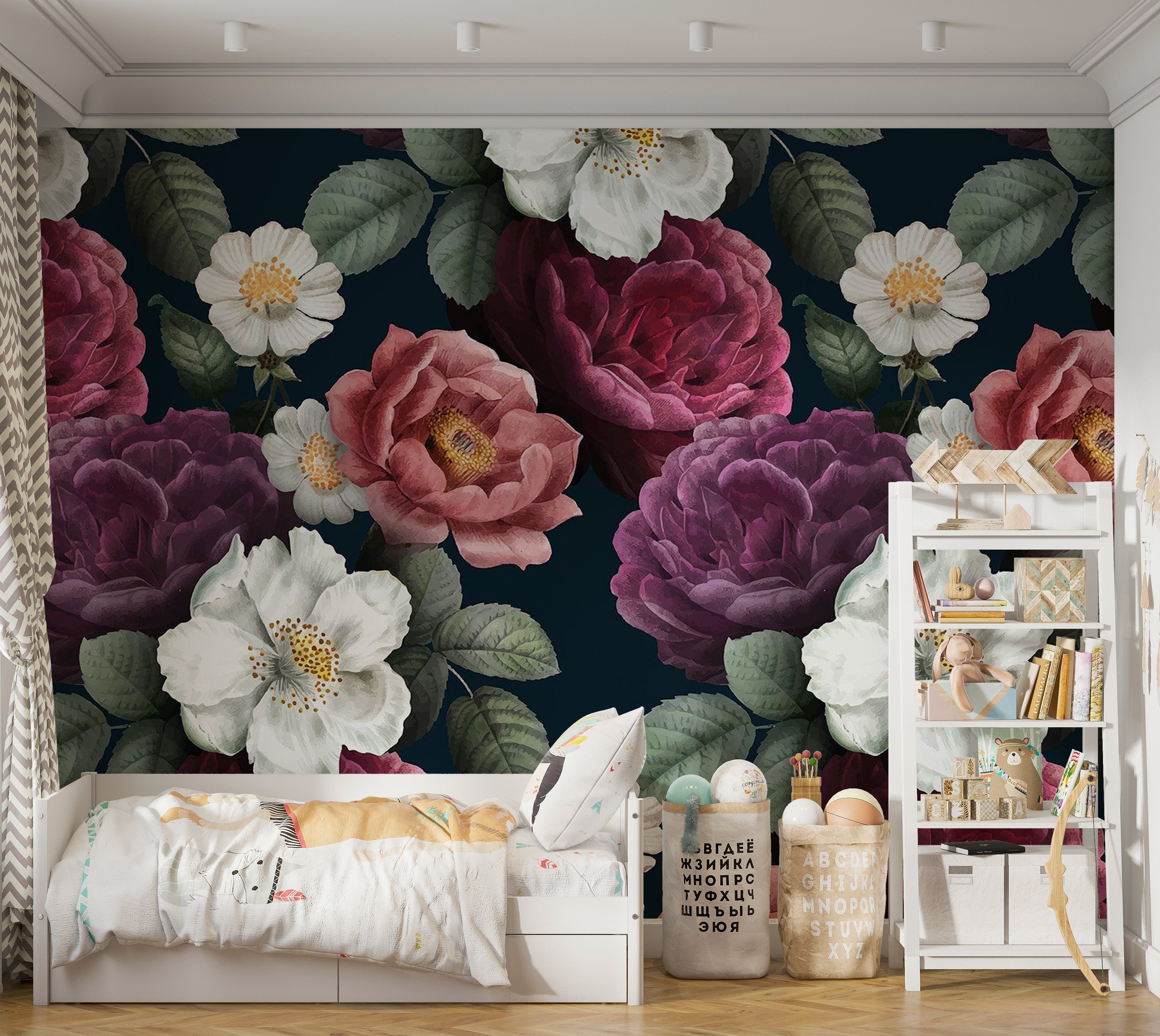Premium Peel & Stick Wall Mural - Floral Blossom