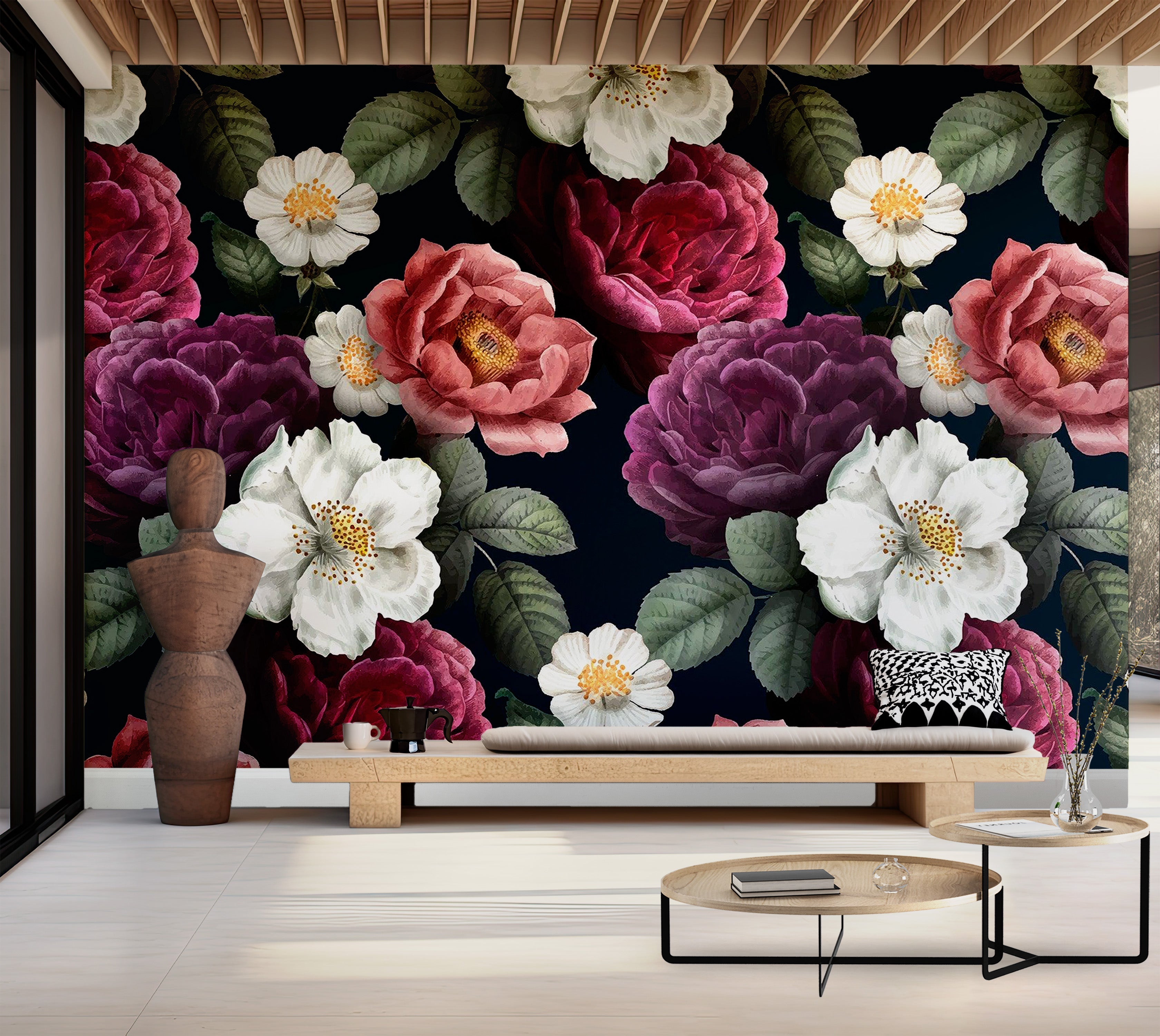Premium Peel & Stick Wall Mural - Floral Blossom