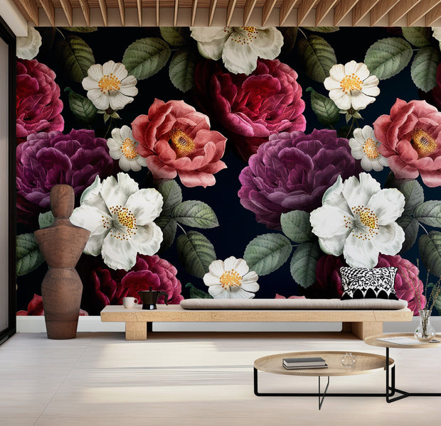 Premium Peel & Stick Wall Mural - Floral Blossom