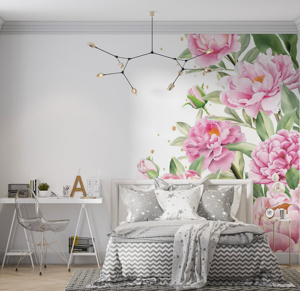 Premium Peel & Stick Wall Mural - Floral Elegance