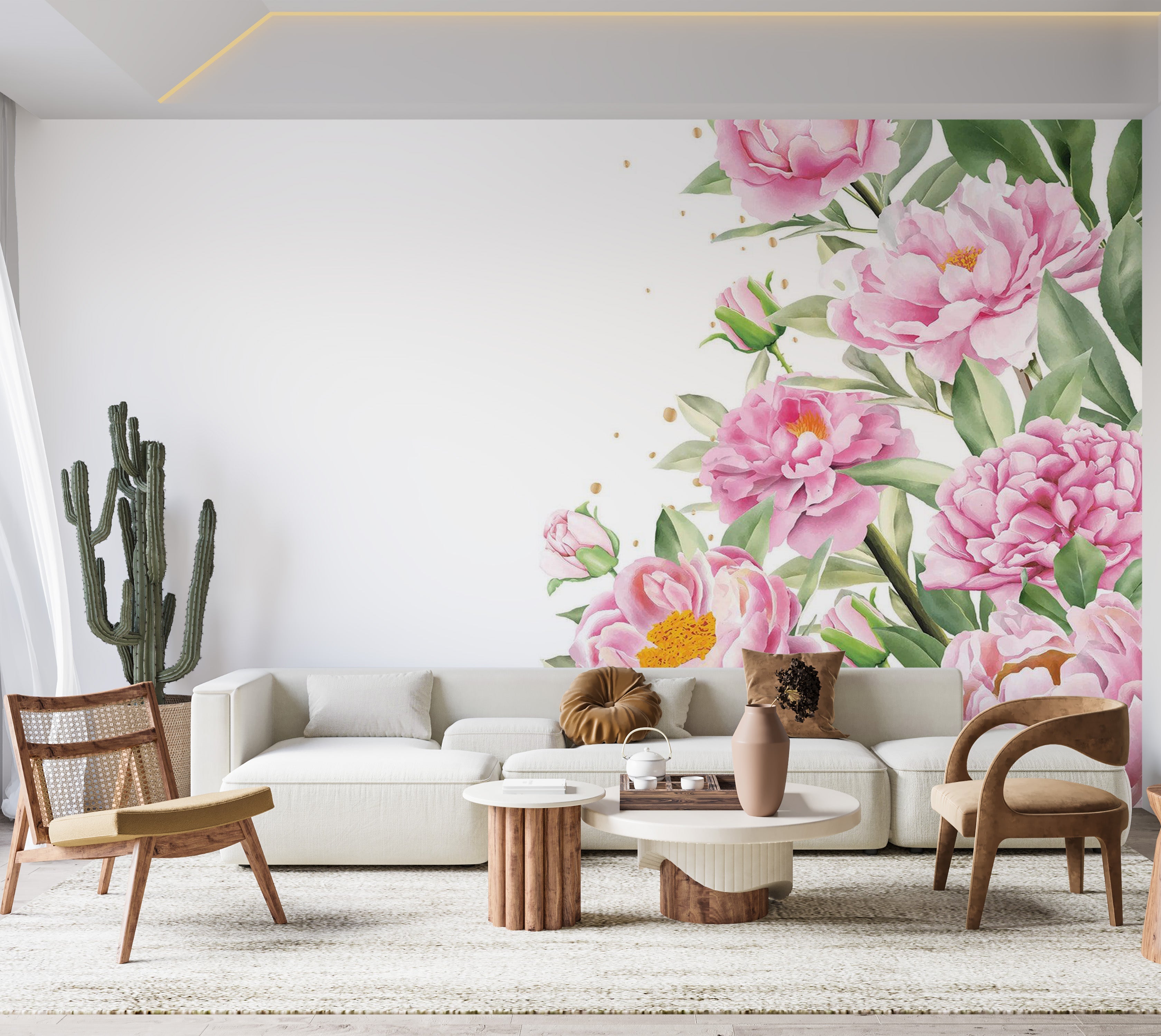 Premium Peel & Stick Wall Mural - Floral Elegance