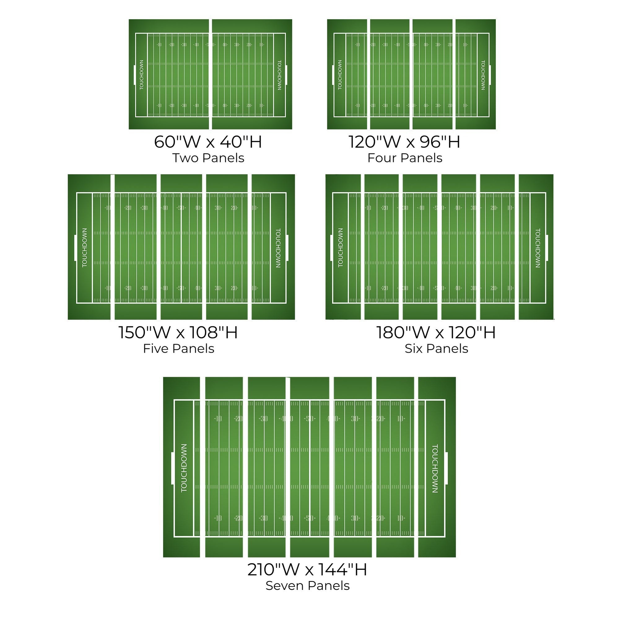 Premium Peel & Stick Wall Mural - Football Field