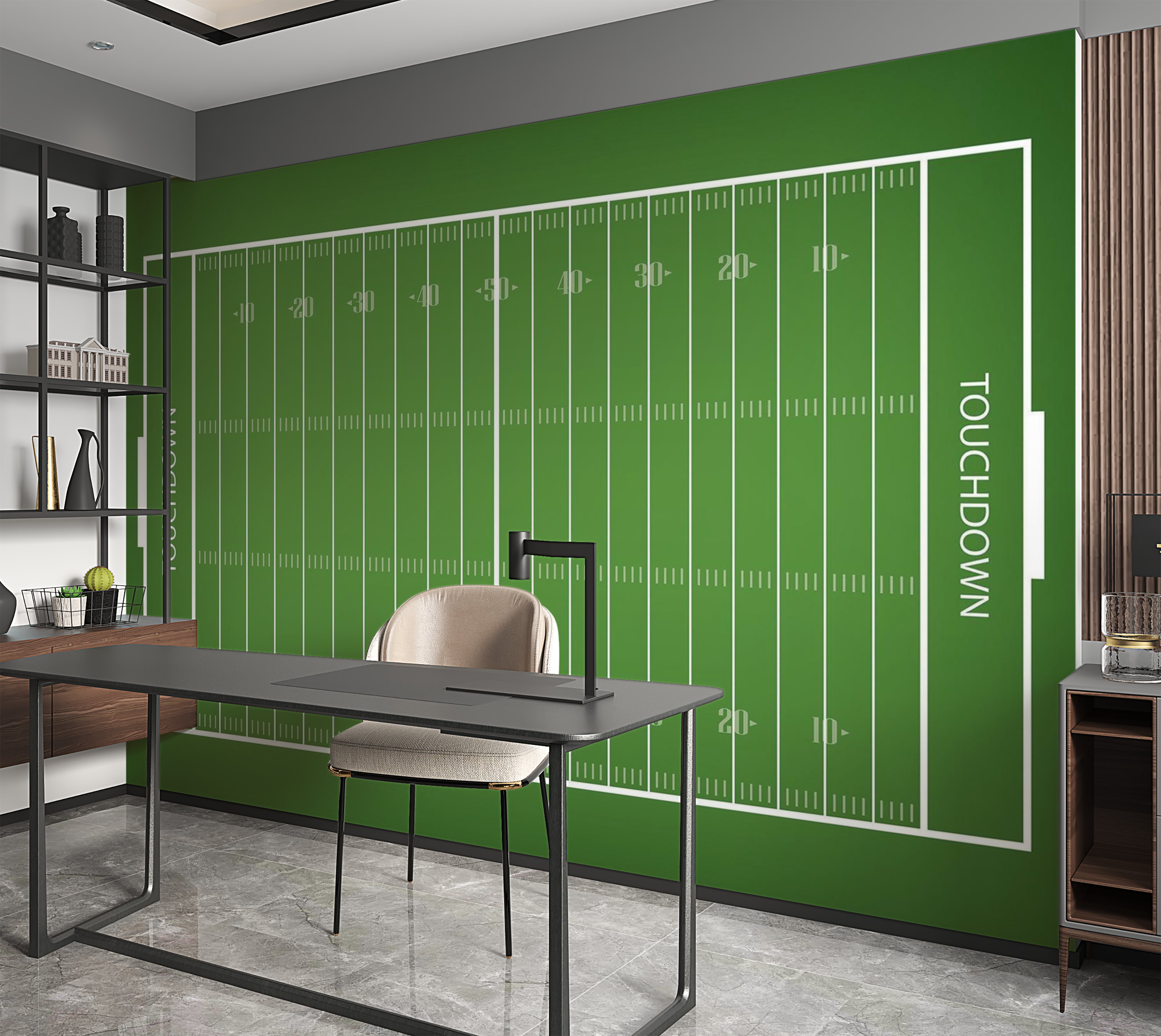 Premium Peel & Stick Wall Mural - Football Field