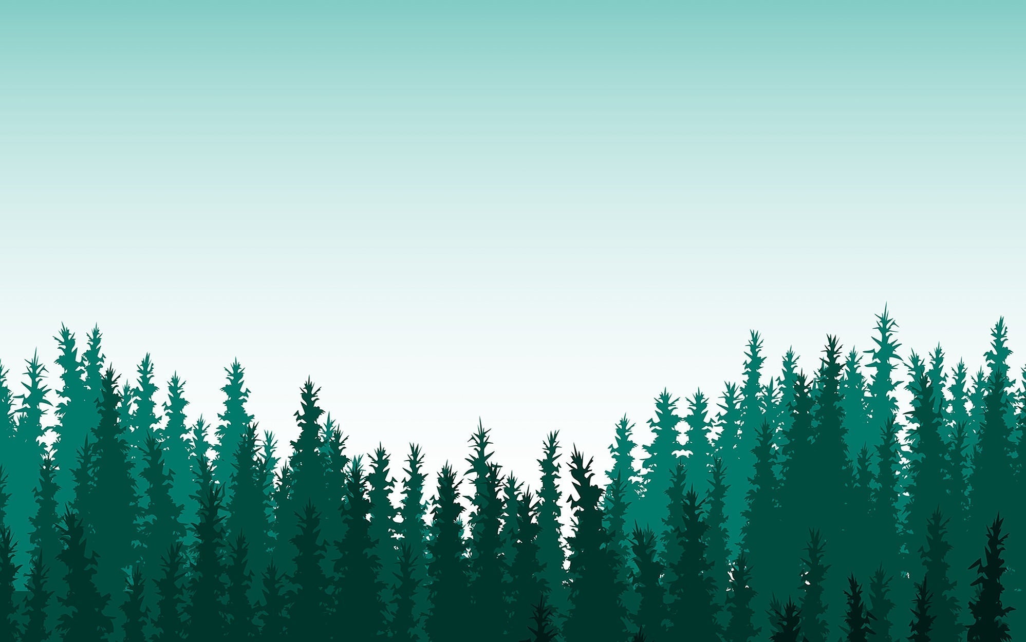 Premium Peel & Stick Wall Mural - Forest Silhouette