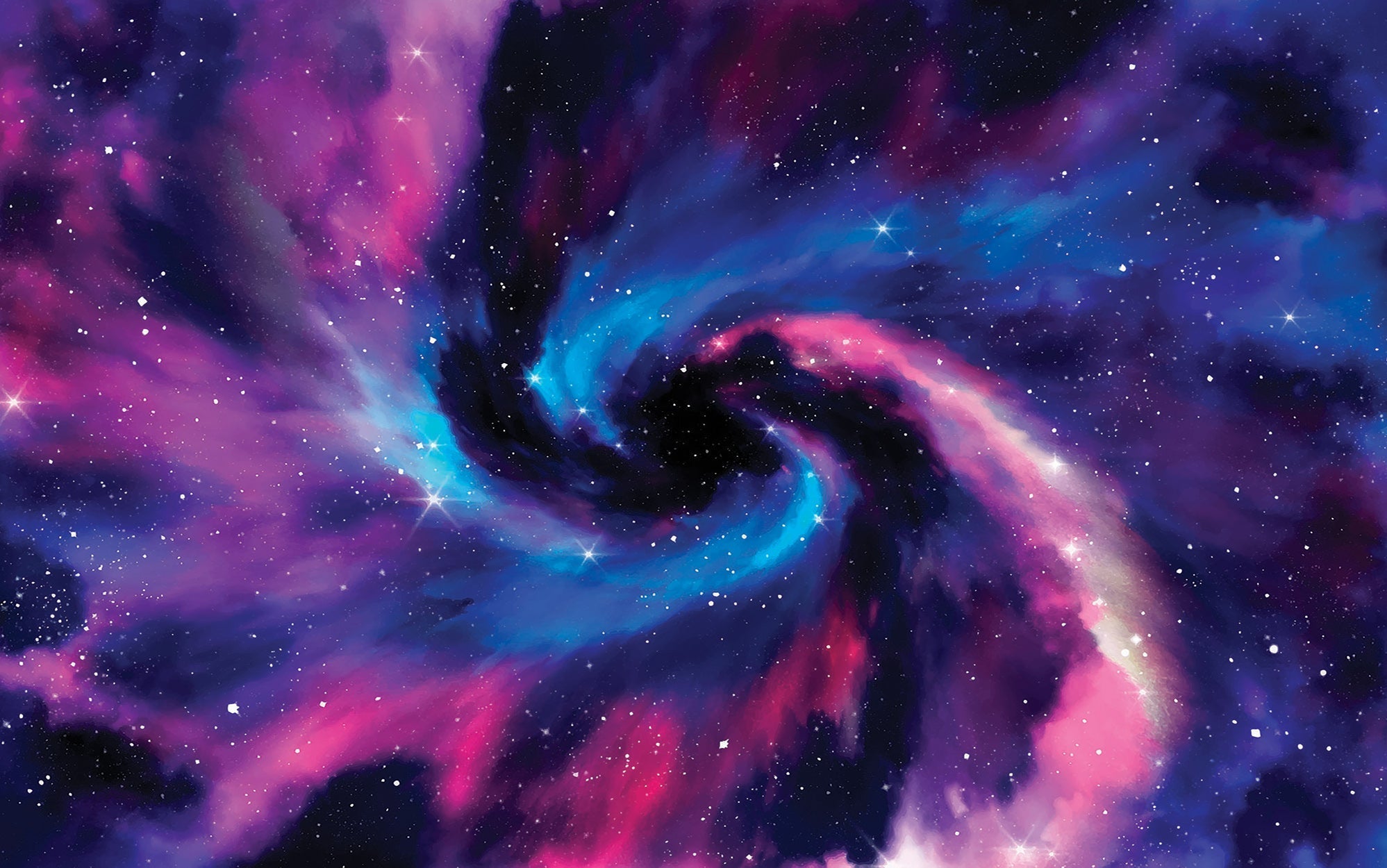 Premium Peel & Stick Wall Mural - Galactic Swirl
