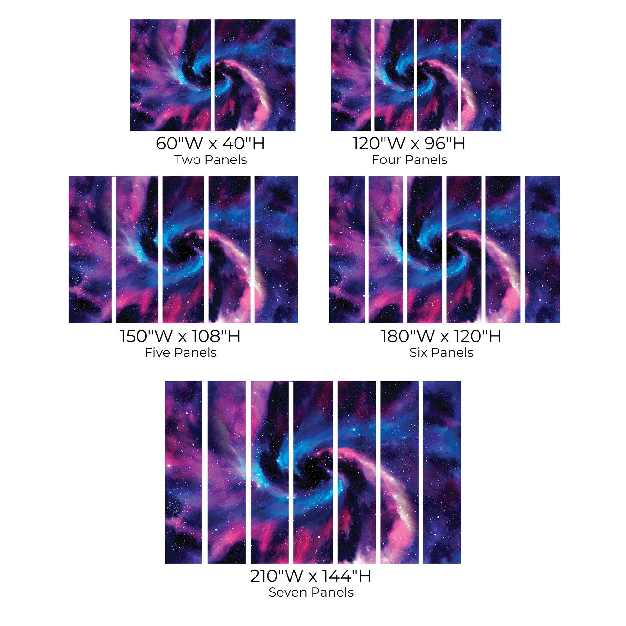 Premium Peel & Stick Wall Mural - Galactic Swirl