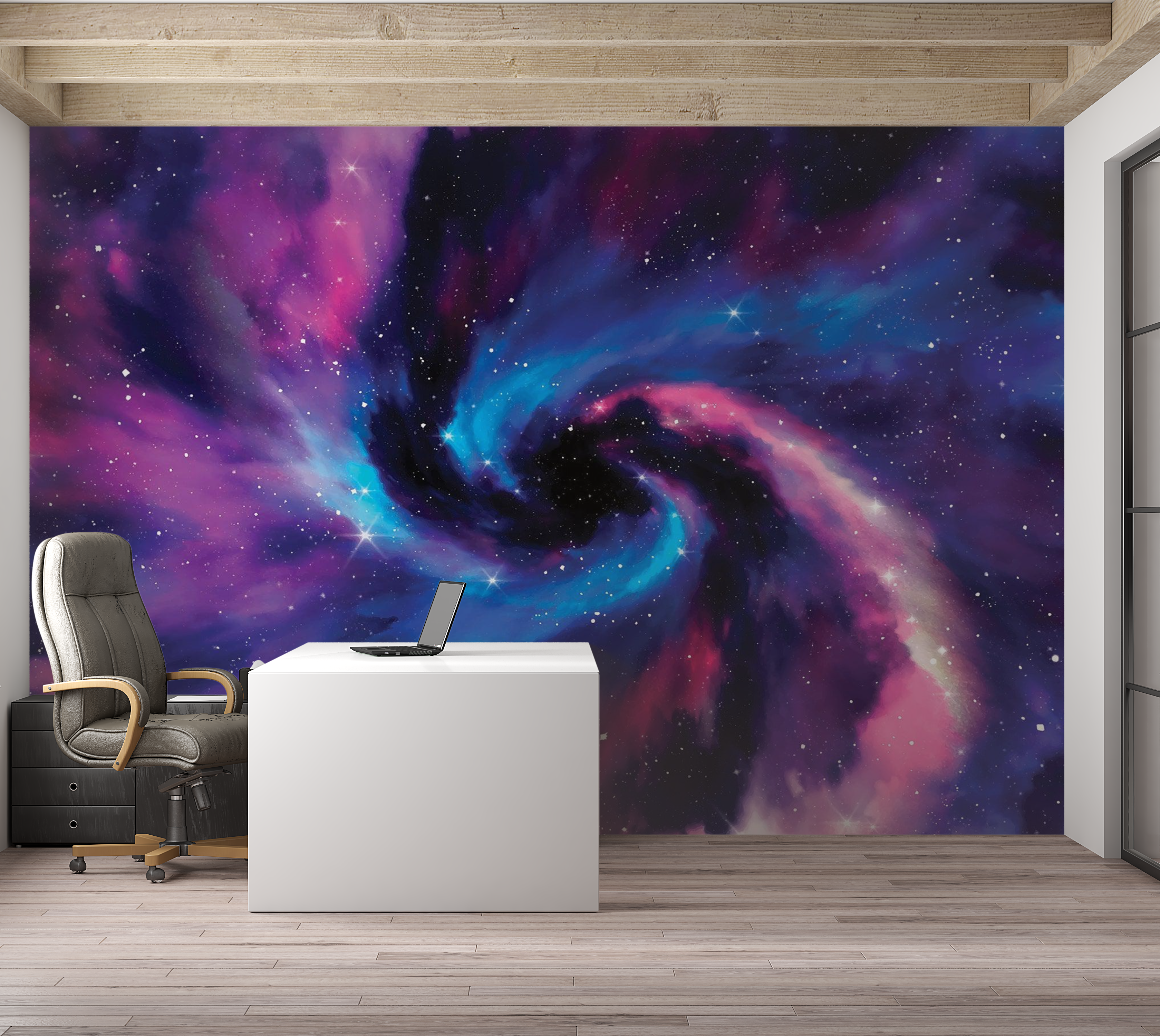 Premium Peel & Stick Wall Mural - Galactic Swirl