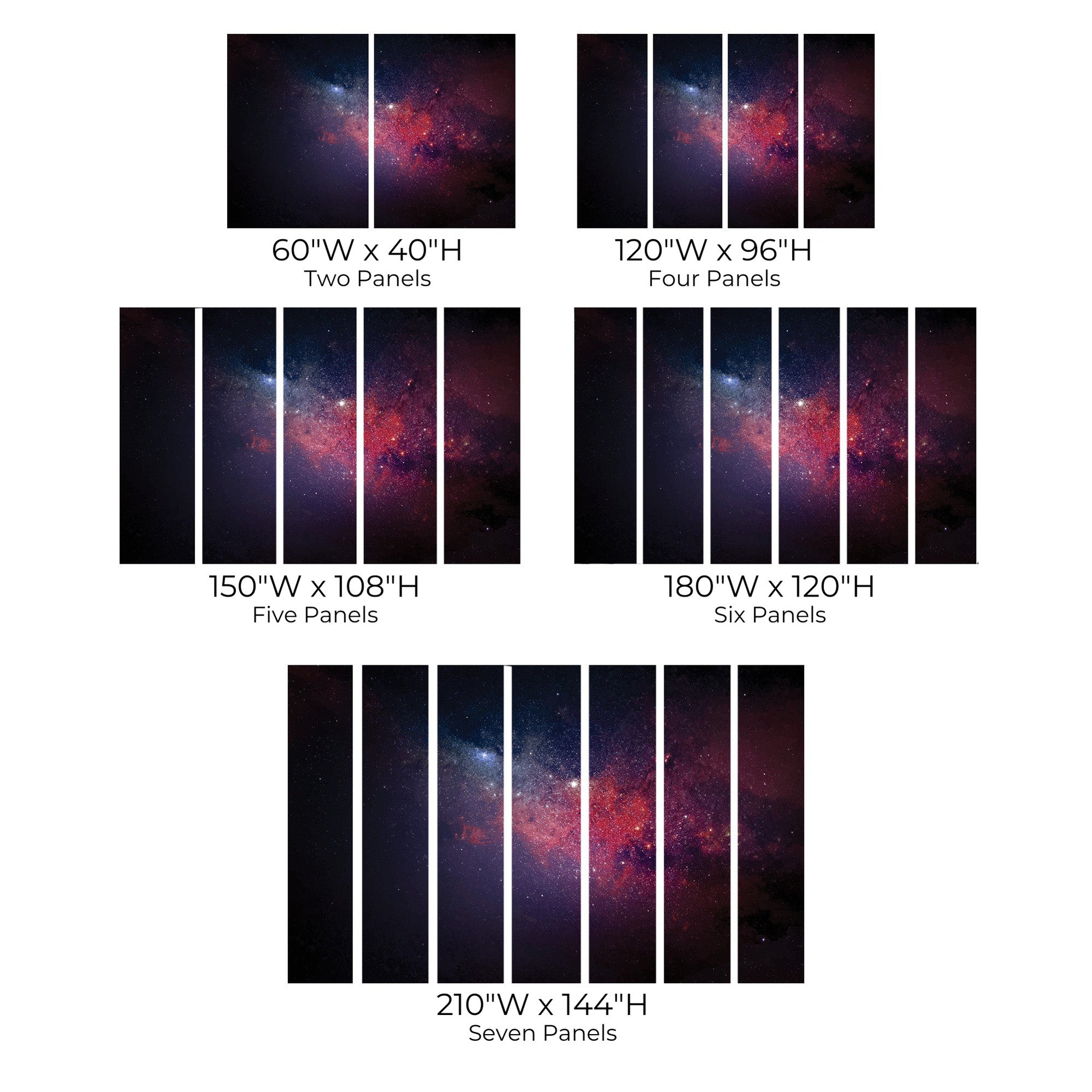 Premium Peel & Stick Wall Mural - Galaxy Stars Space