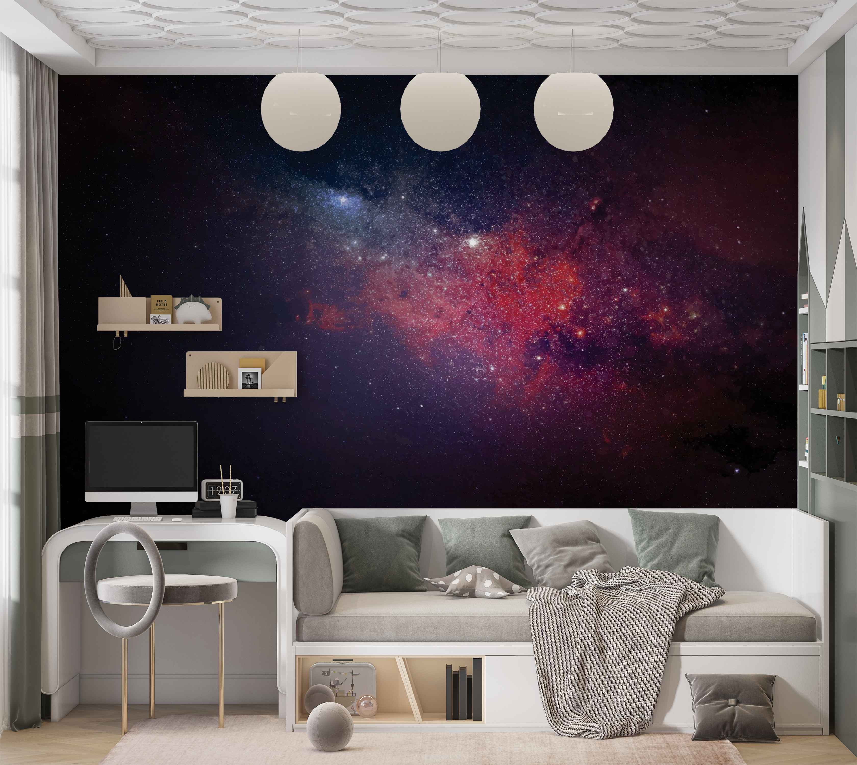 Premium Peel & Stick Wall Mural - Galaxy Stars Space