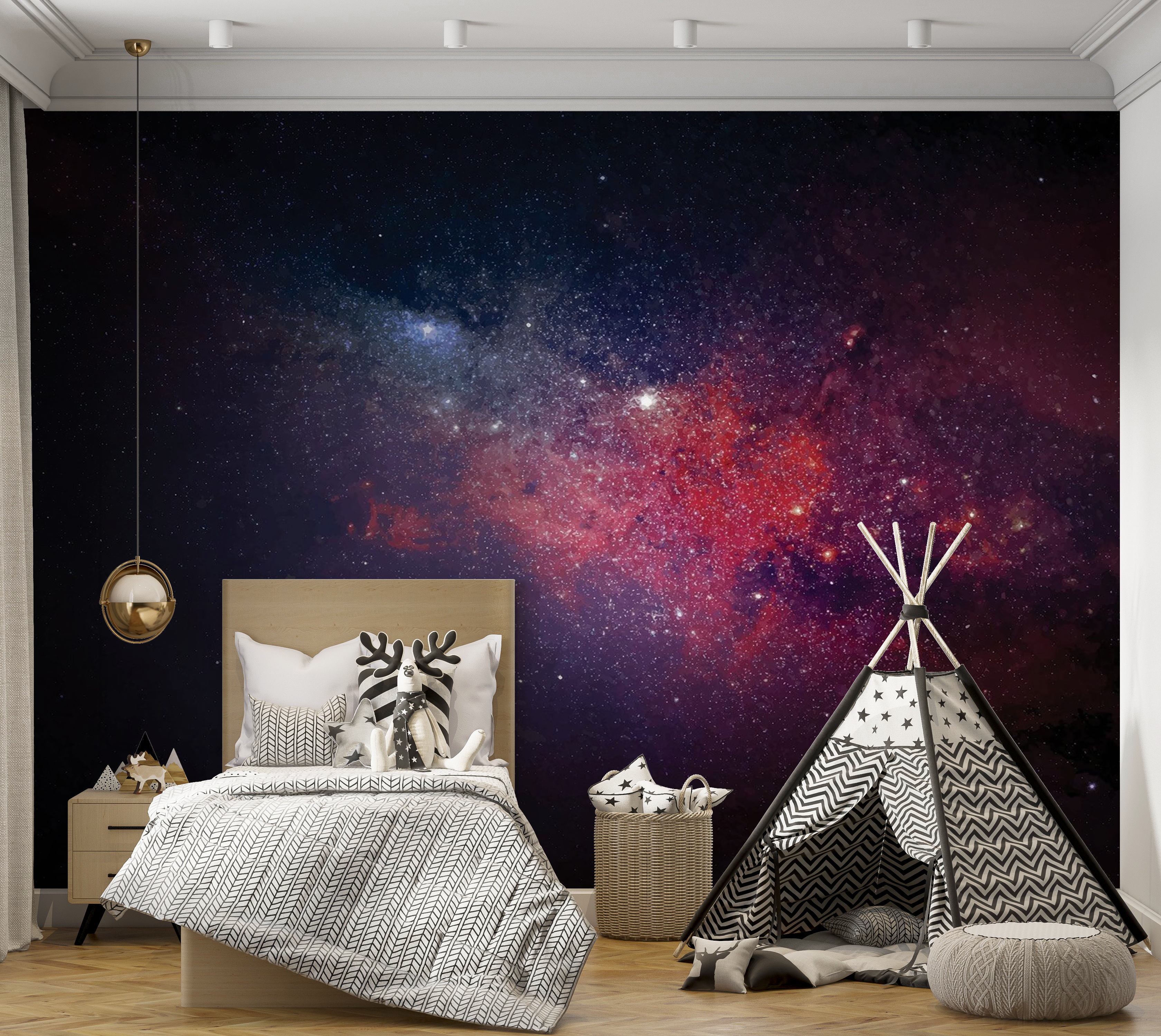 Premium Peel & Stick Wall Mural - Galaxy Stars Space
