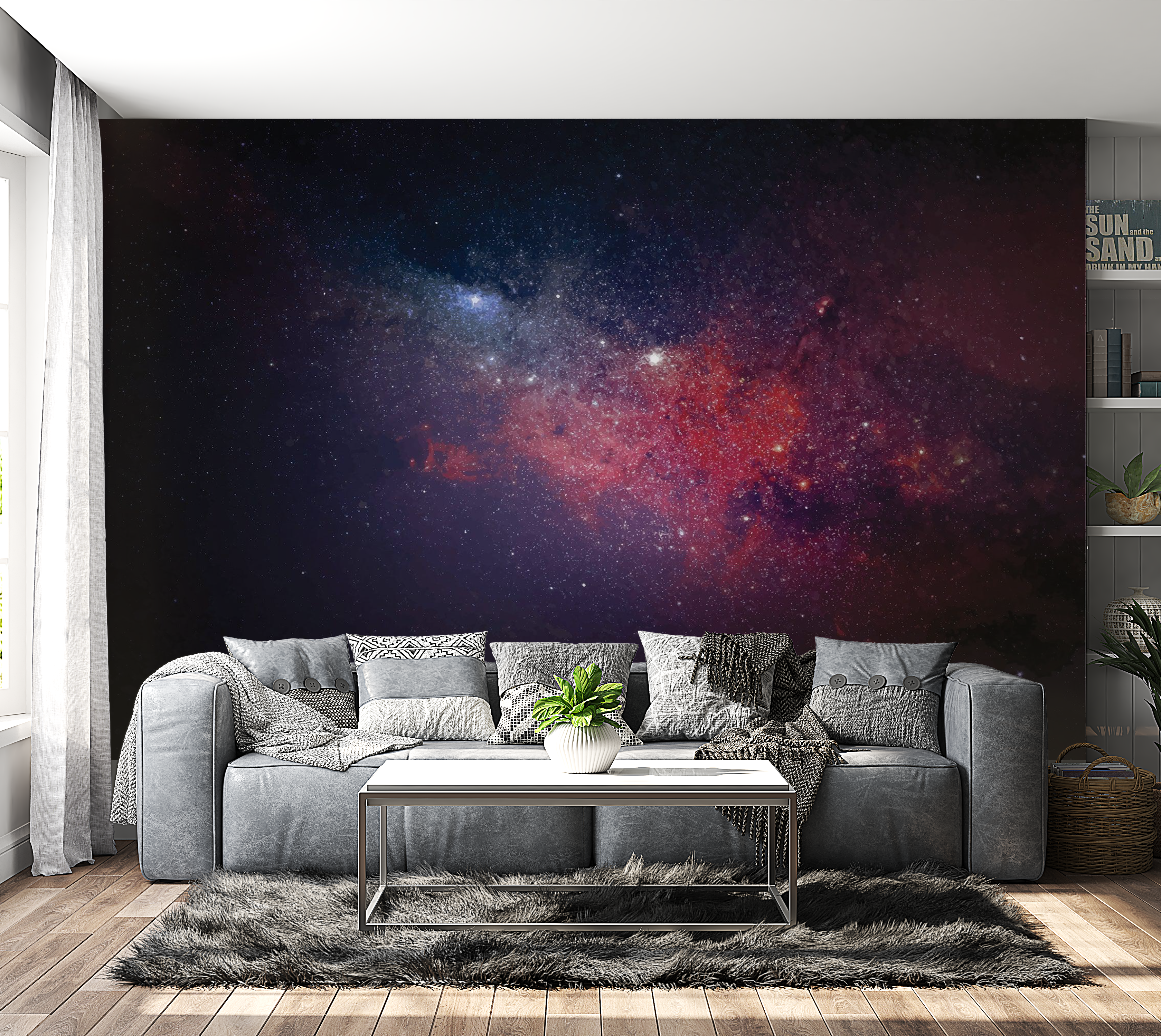 Premium Peel & Stick Wall Mural - Galaxy Stars Space