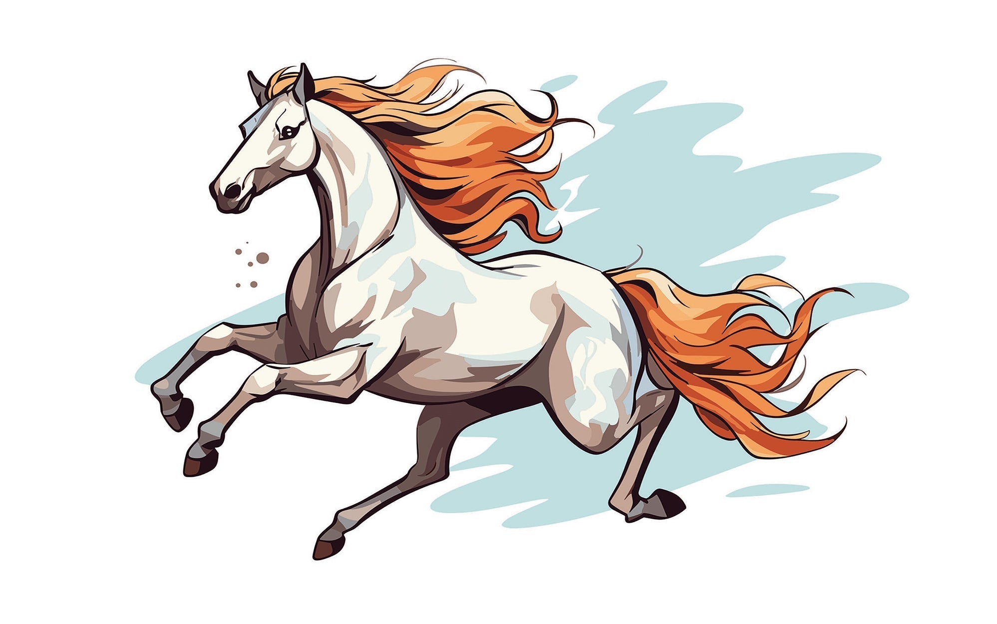 Premium Peel & Stick Wall Mural - Galloping Horse