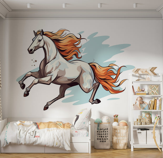 Premium Wallpaper Wall Mural - Galloping Horse