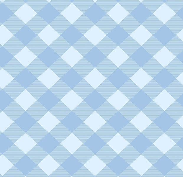 Premium Peel & Stick Wall Mural - Geometric Blue Pattern