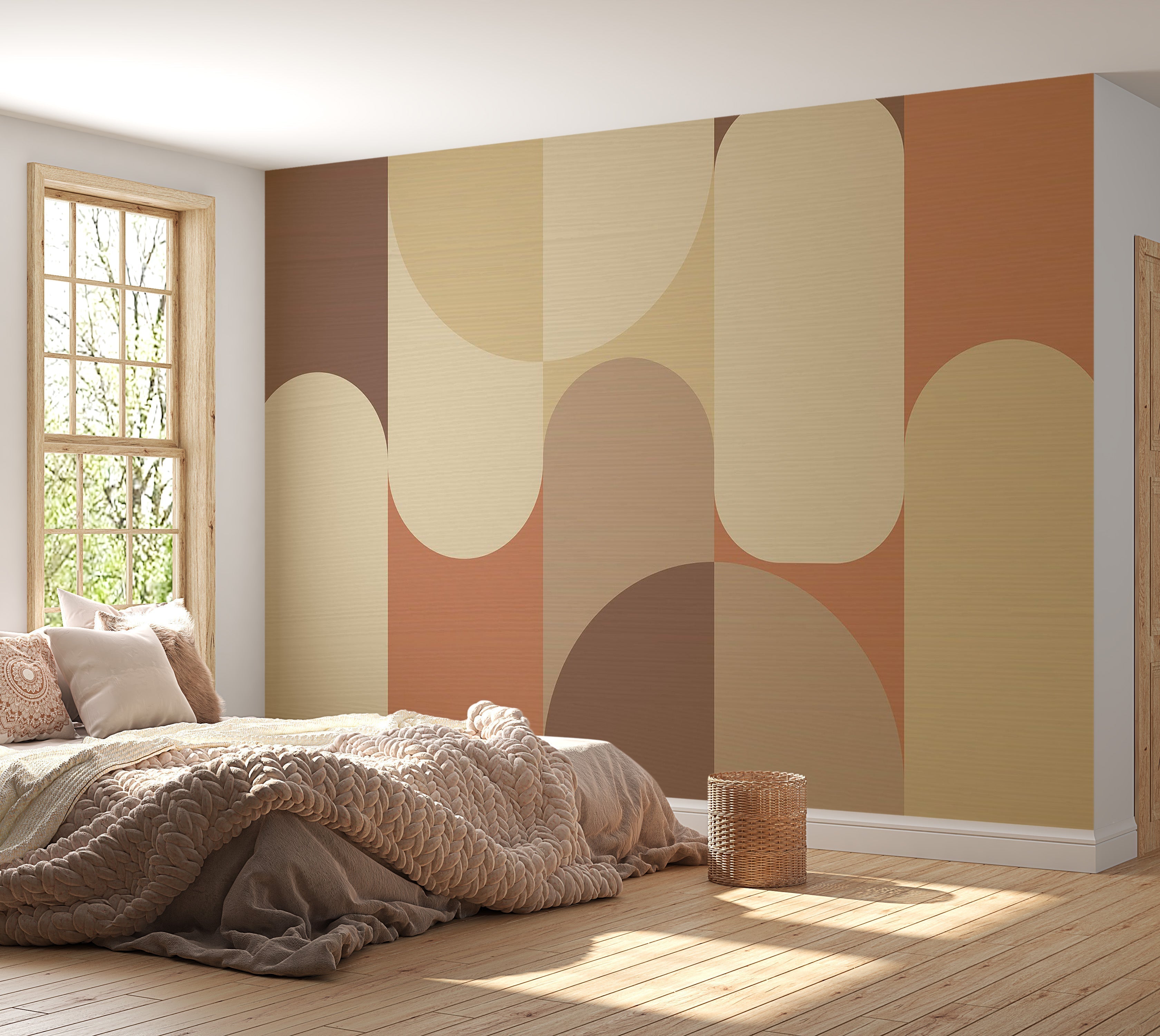 Premium Peel & Stick Wall Mural - Geometric Shapes