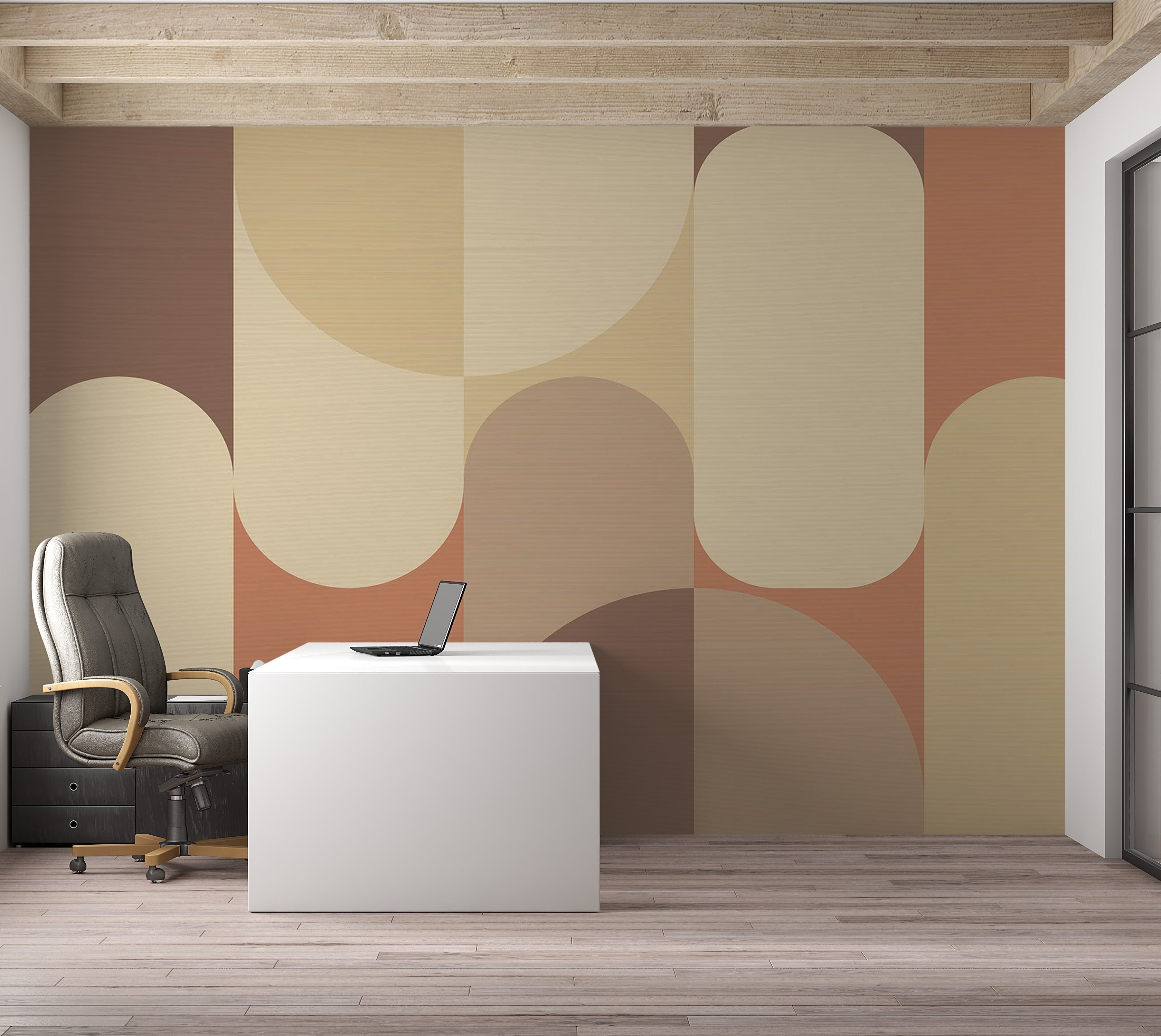 Premium Peel & Stick Wall Mural - Geometric Shapes