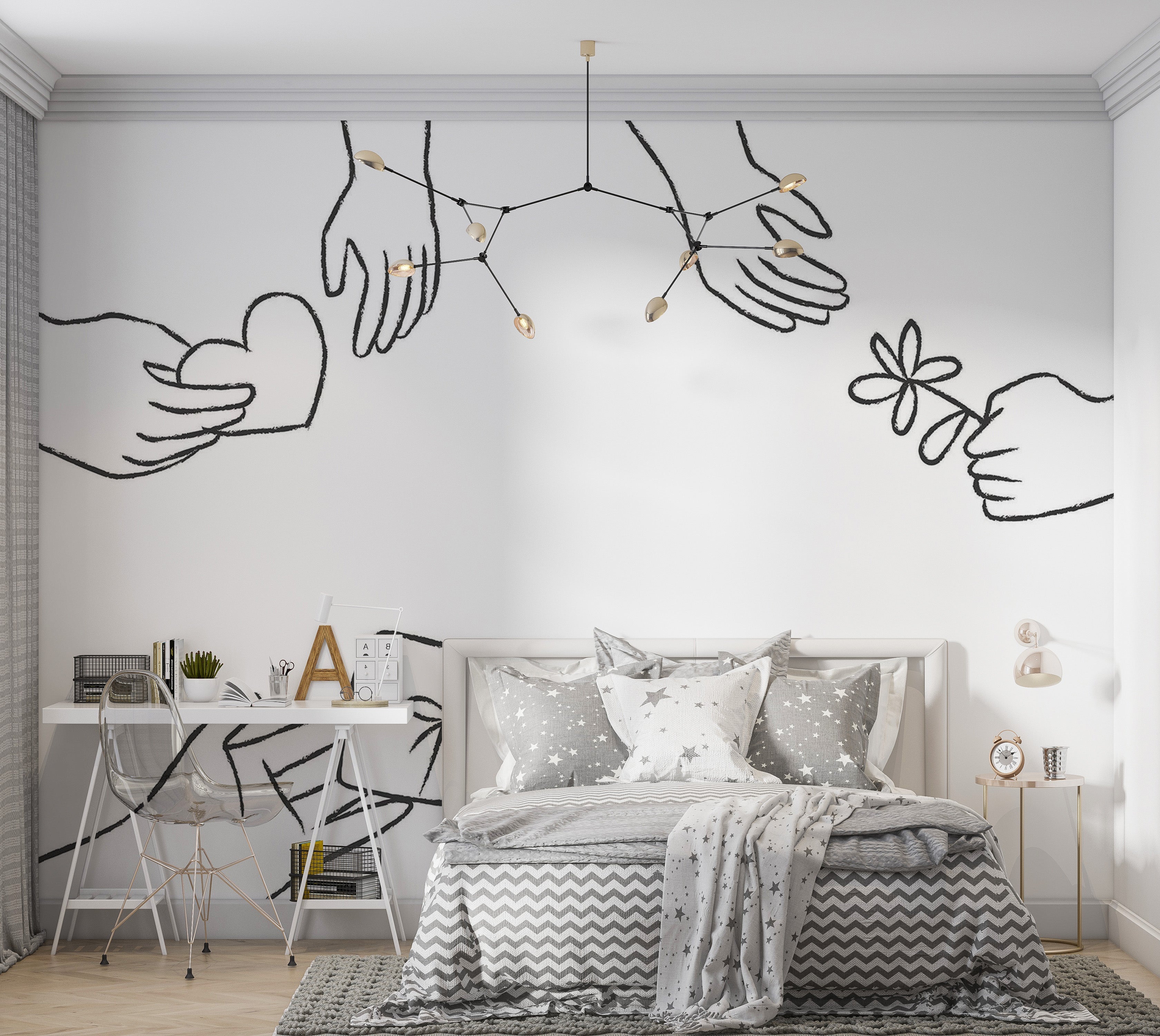 Premium Peel & Stick Wall Mural - Gifts Exchange