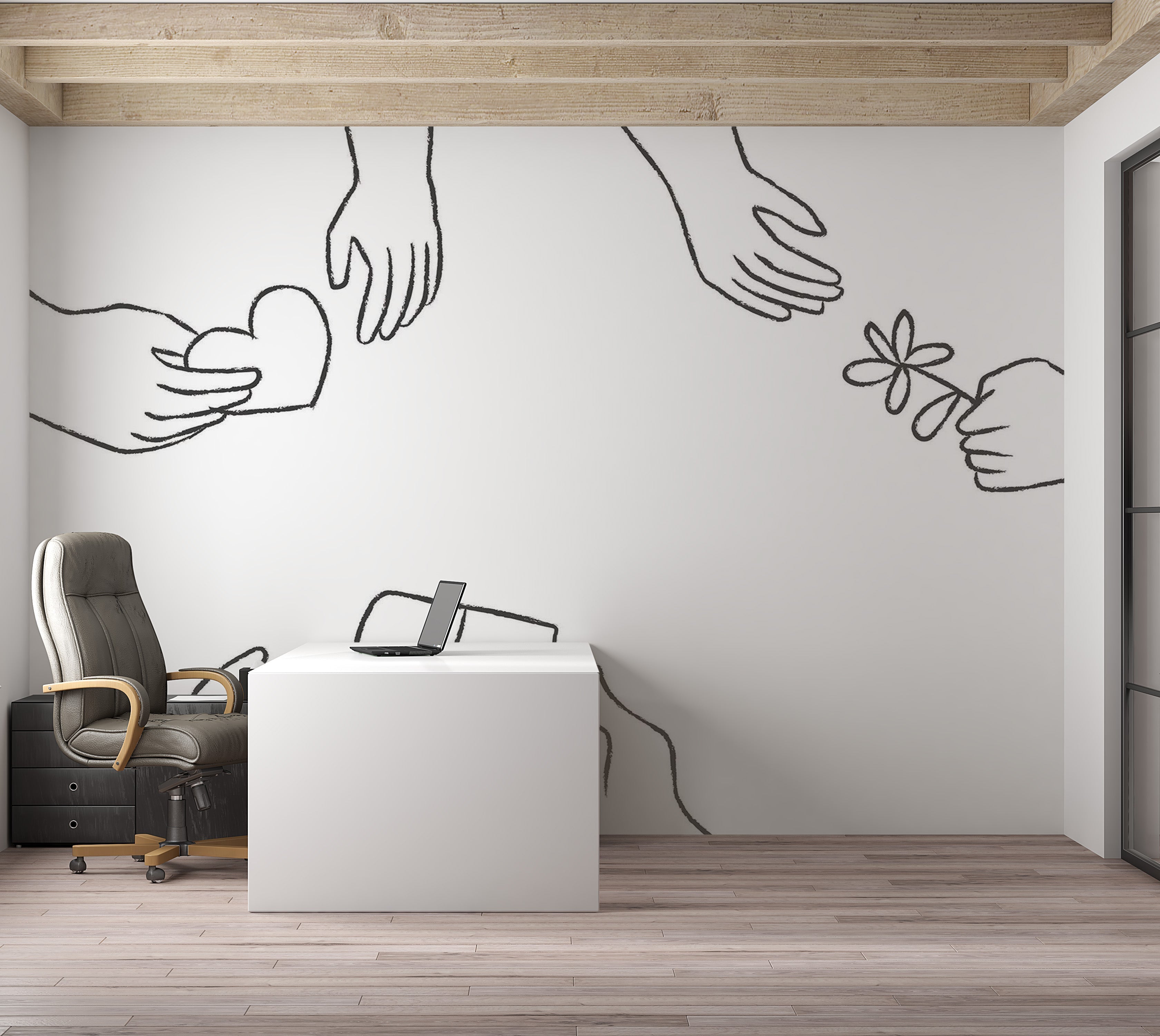 Premium Peel & Stick Wall Mural - Gifts Exchange