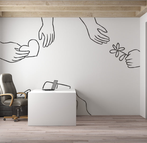 Premium Peel & Stick Wall Mural - Gifts Exchange