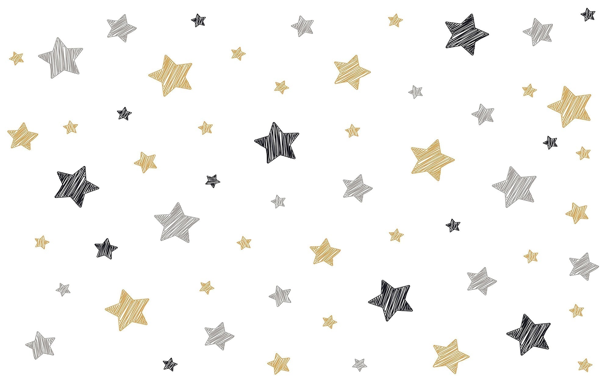 Premium Peel & Stick Wall Mural - Golden Stars
