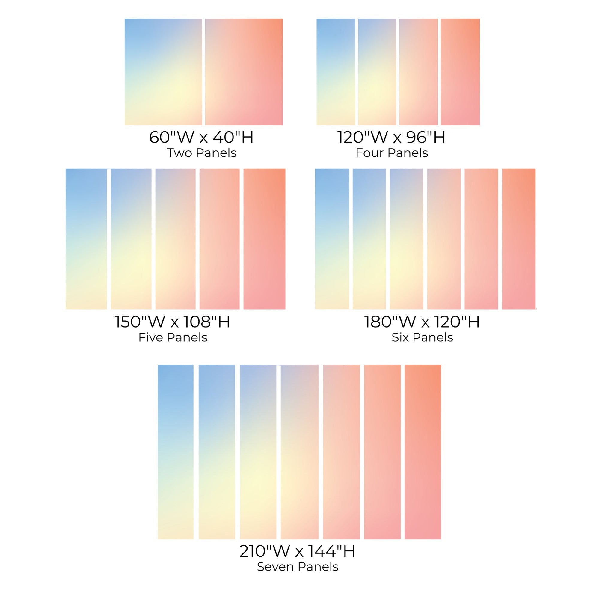 Premium Peel & Stick Wall Mural - Gradient Bliss