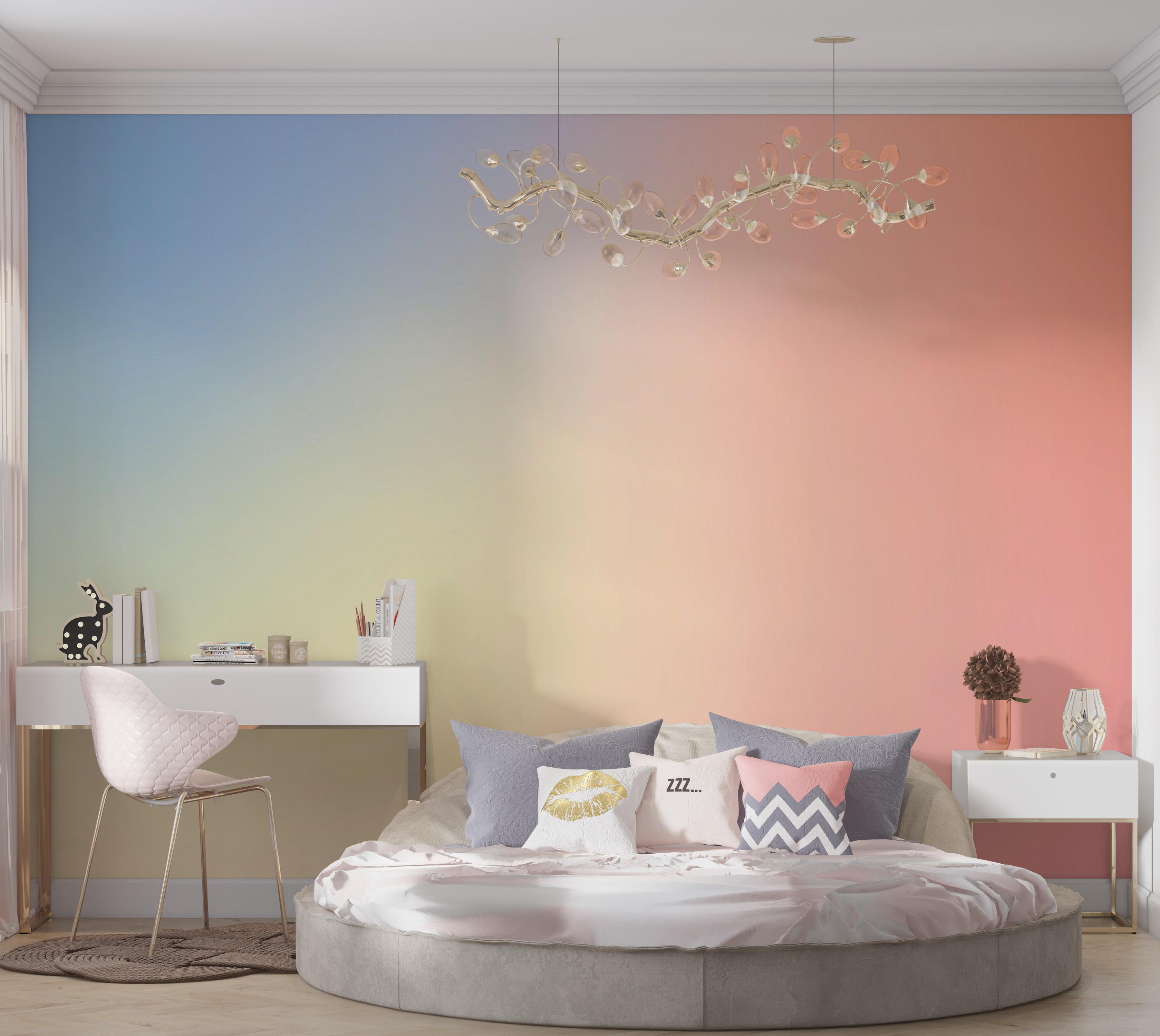 Premium Peel & Stick Wall Mural - Gradient Bliss