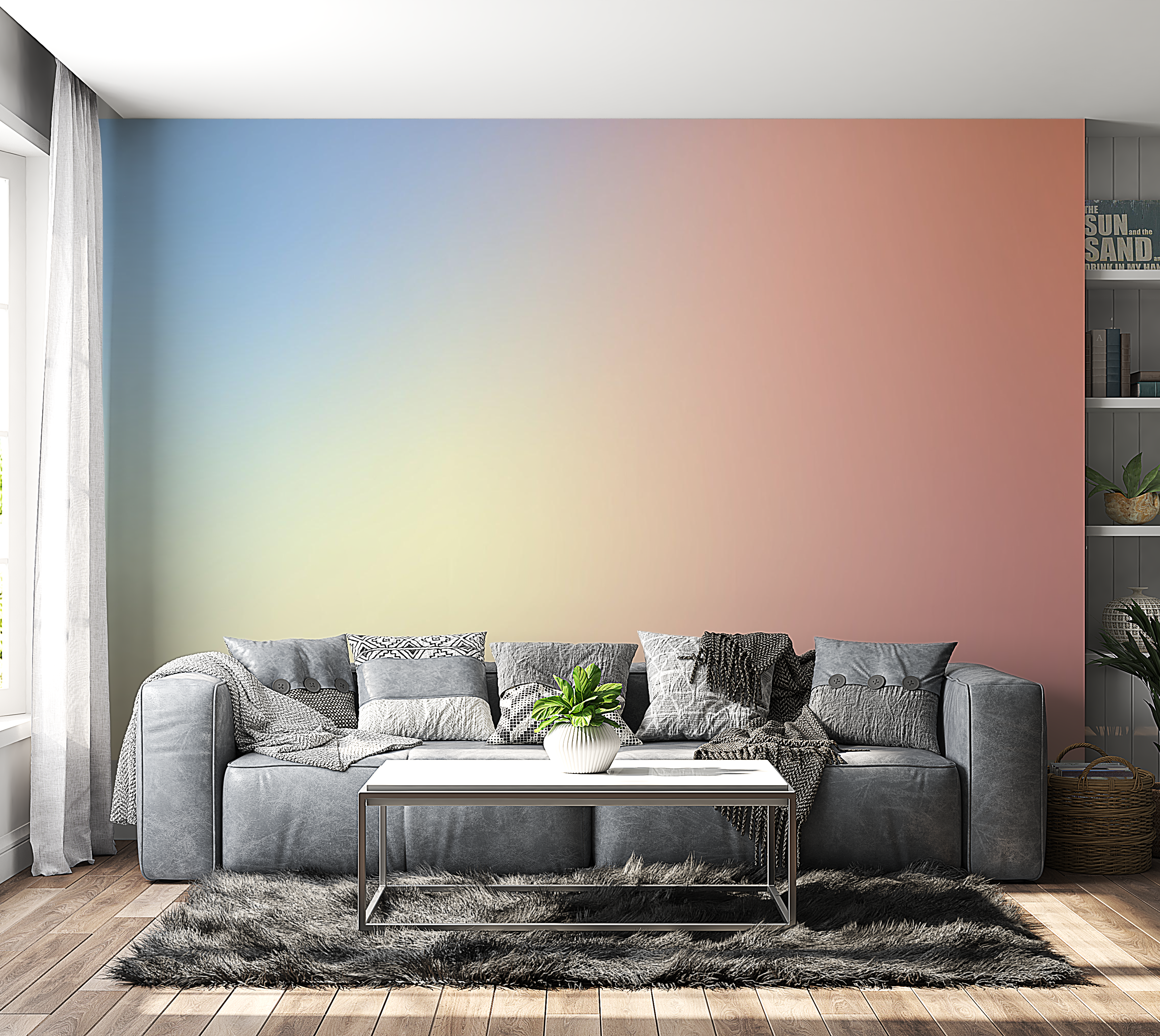 Premium Peel & Stick Wall Mural - Gradient Bliss