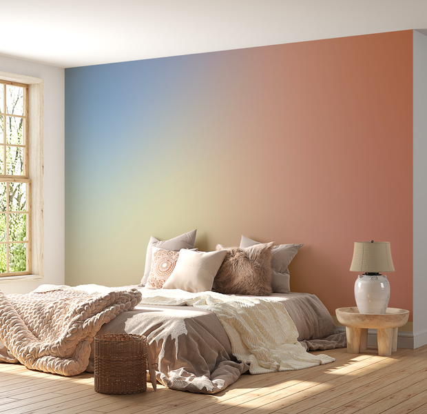 Premium Wallpaper Wall Mural - Gradient Bliss 60"Wx40"H / Non-Woven Fleece