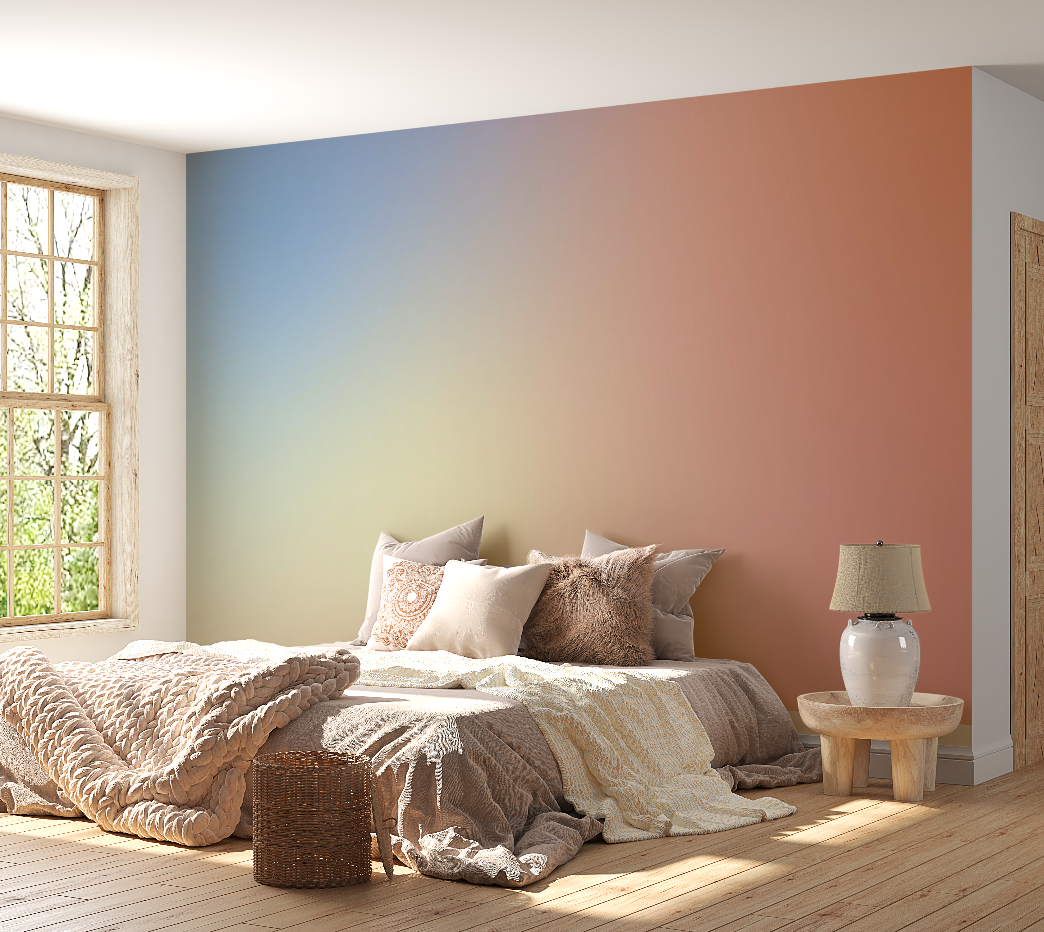 Premium Peel & Stick Wall Mural - Gradient Bliss