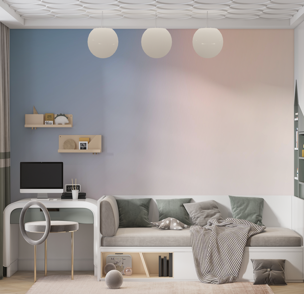 Premium Peel & Stick Wall Mural - Gradient Pastel Sky